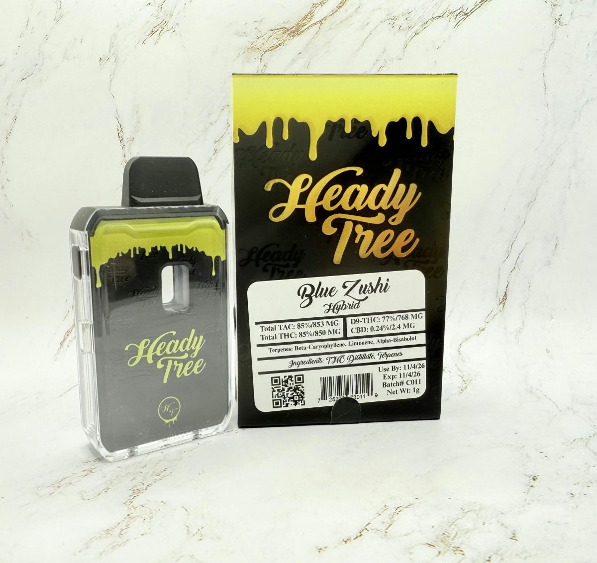Heady Tree Blue Zushi All-In-One Vapes  (Hybrid) 85% {1g}