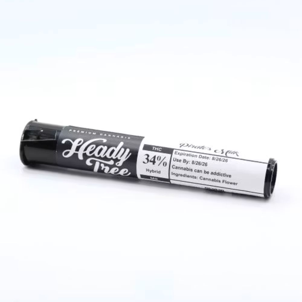 Heady Tree Pirate's Milk Pre-Roll (Hybrid) 34% {1g}