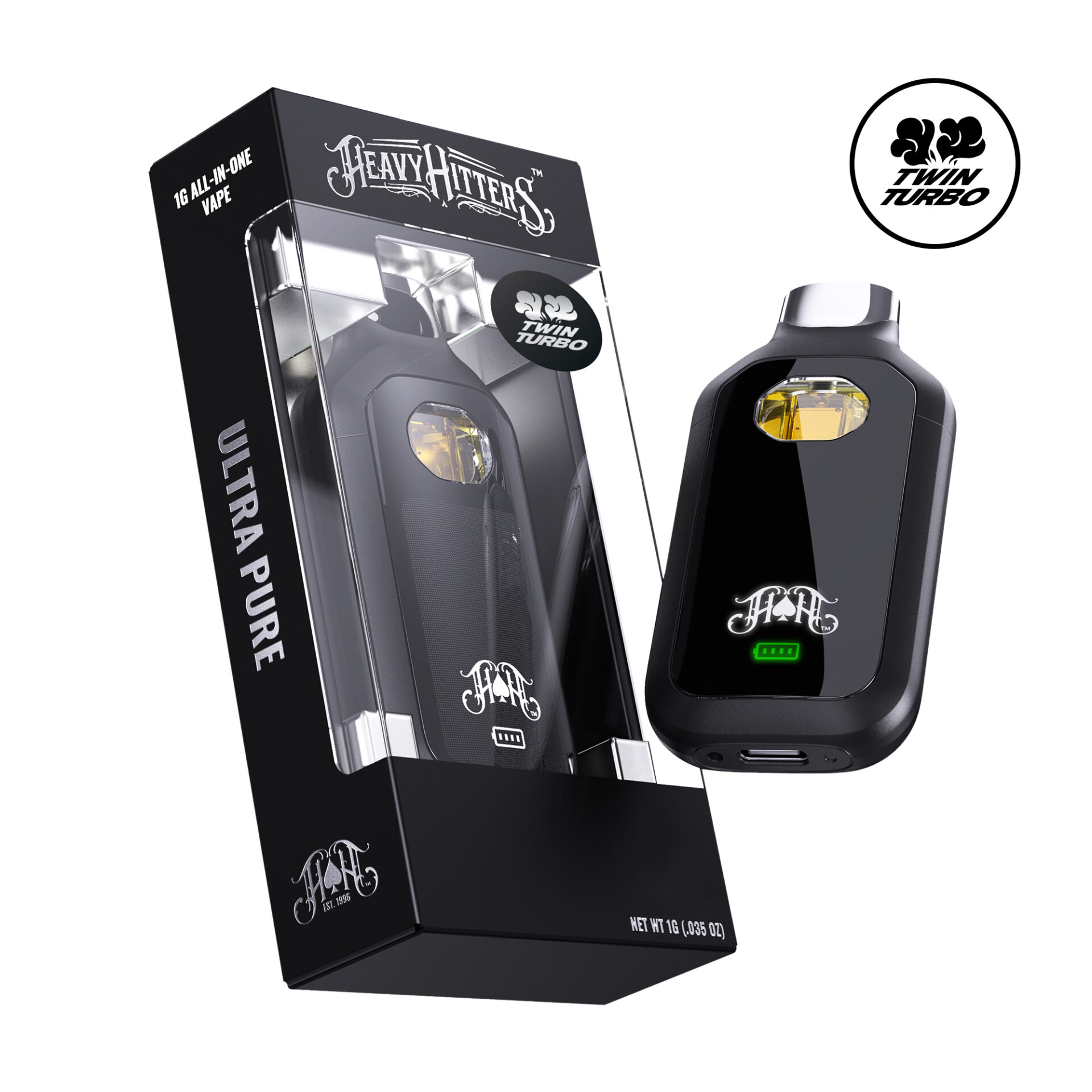 Heavy Hitters Gumbo Cured Resin All-In-One Vapes (Indica) 92.9% {1g}