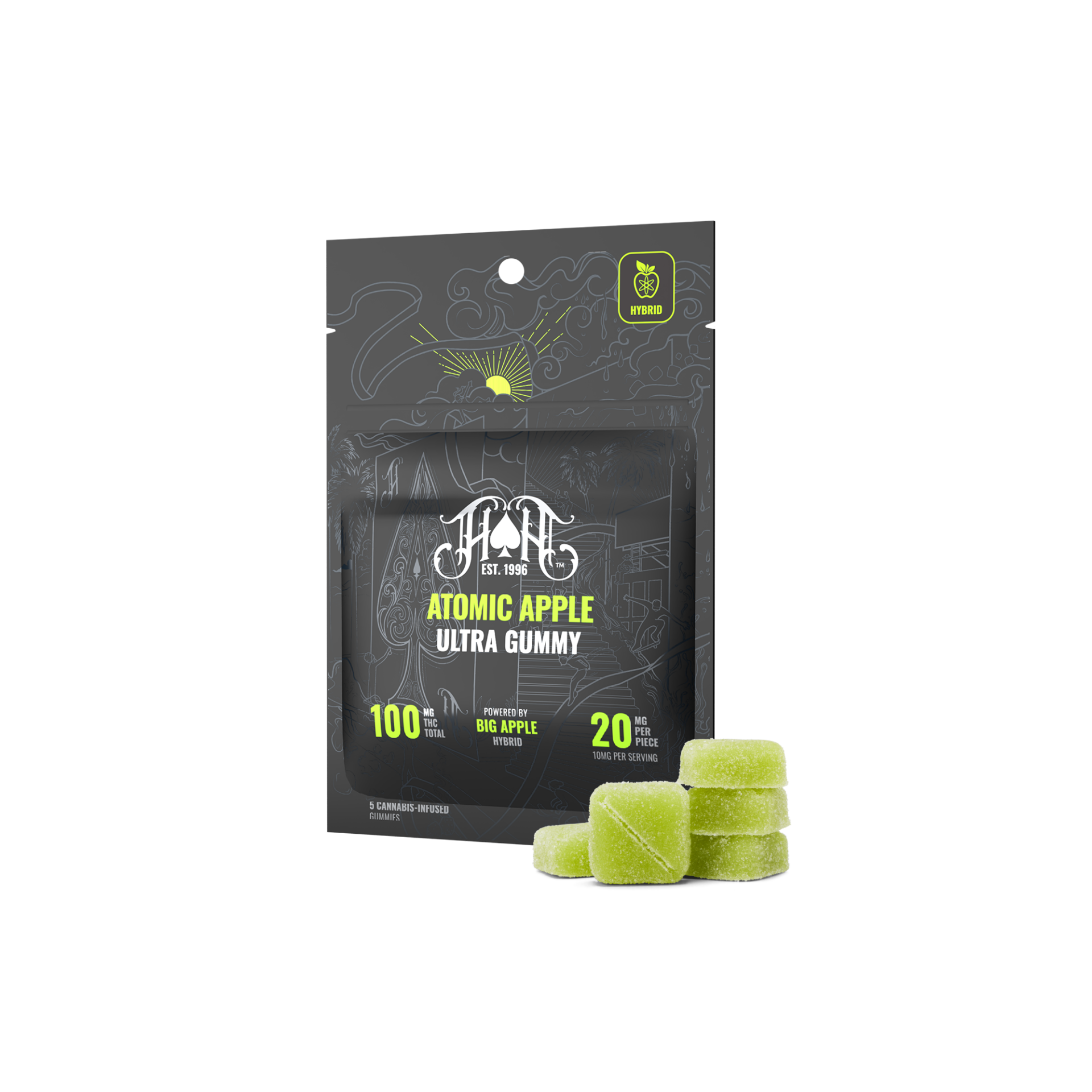 Heavy Hitters Atomic Apple Gummy (Hybrid) {100mg}