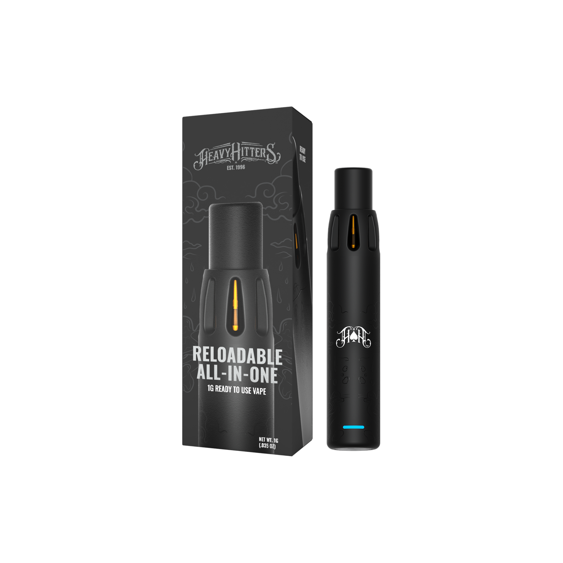 Heavy Hitters Alaskan Thunder Fuck AIO Vape Pods  (Sativa) 94% {1g}