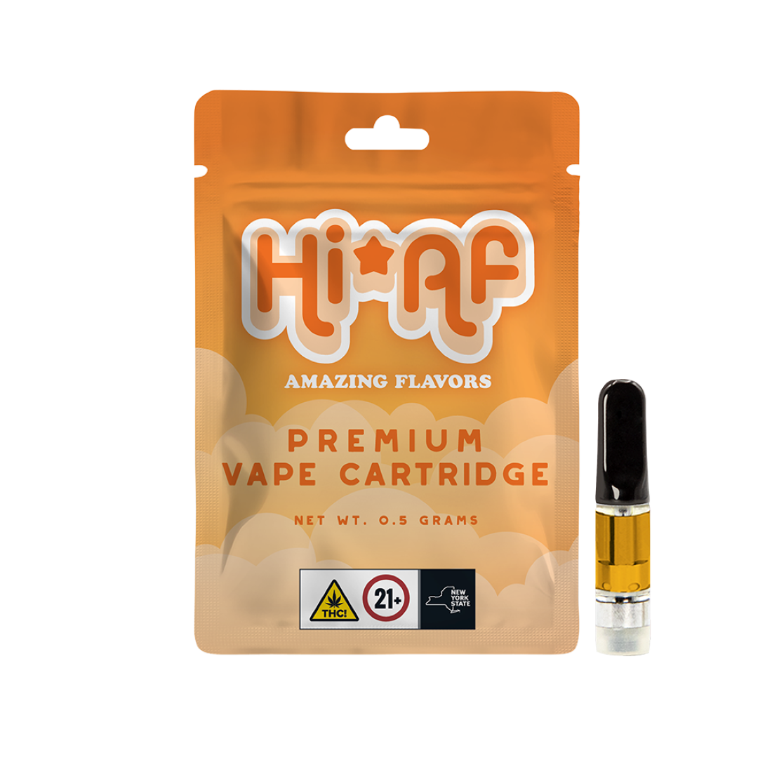 Hi*AF Pineapple Orange Burst Threaded Vape Cartridges (Hybrid) 84.1% {0.5g}