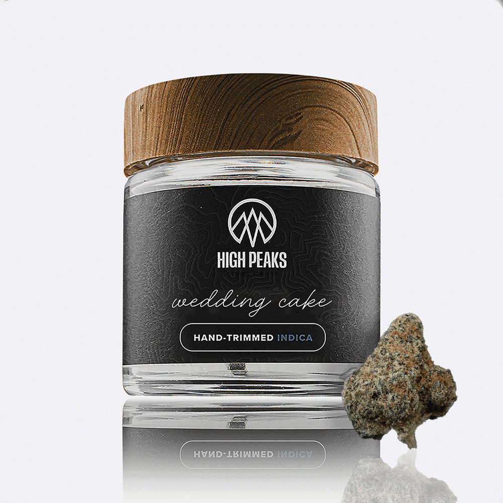 High Peaks Wedding Cake Flower  (Indica) 32% {3.5g}