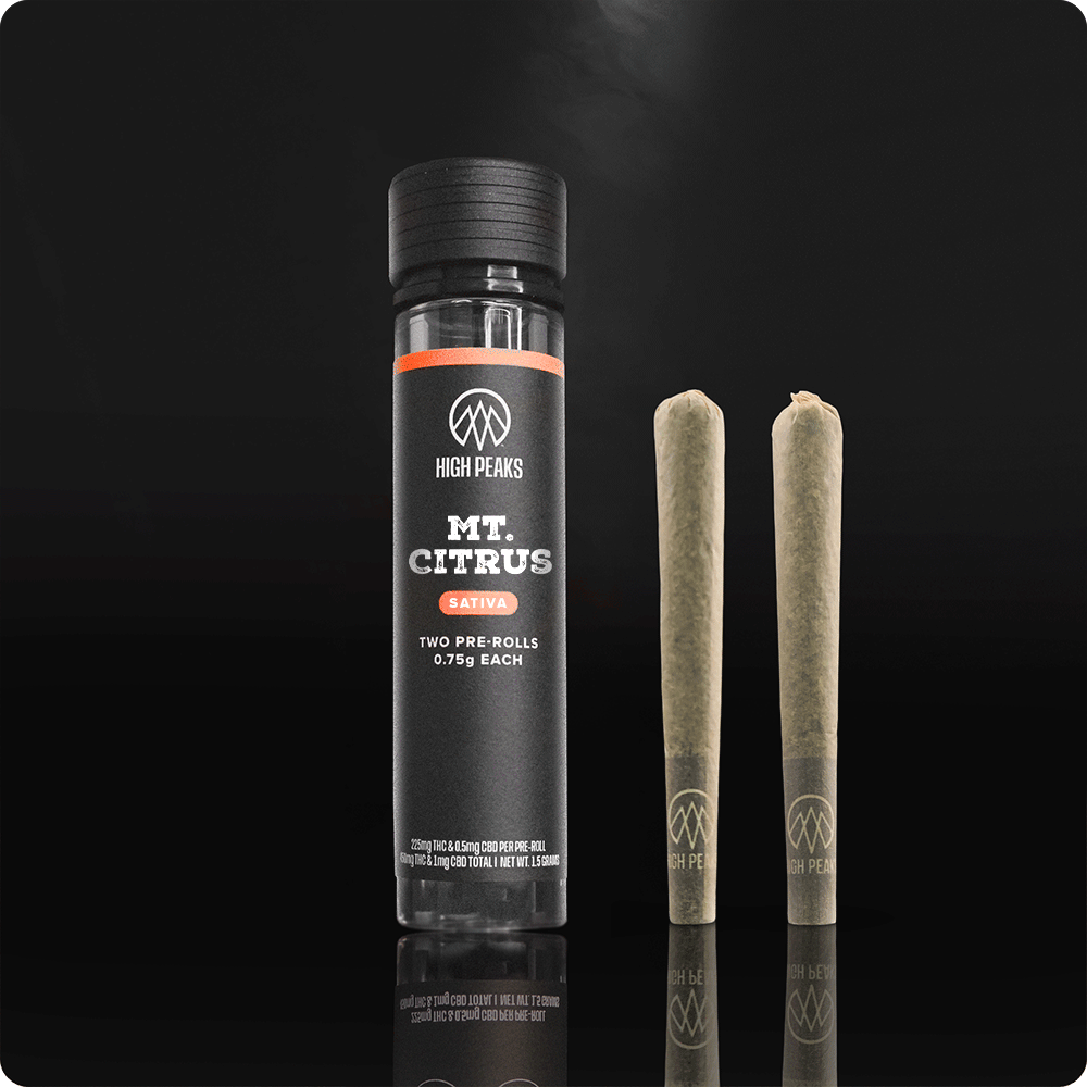 High Peaks Mt. Citrus Pre-Rolls 2-pack 22% {1.5g}