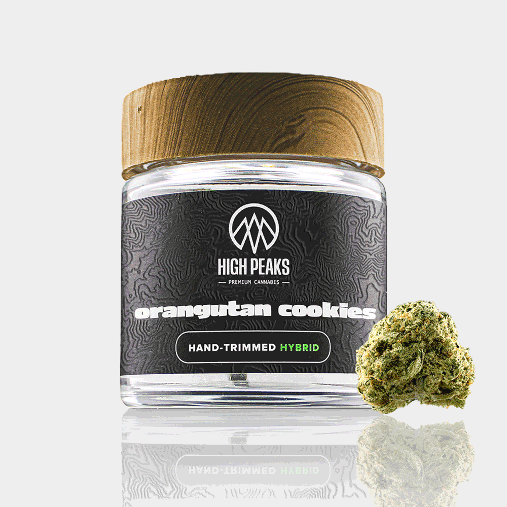 High Peaks Orangutan Cookies Flower (Hybrid Indica) 26% {3.5g}