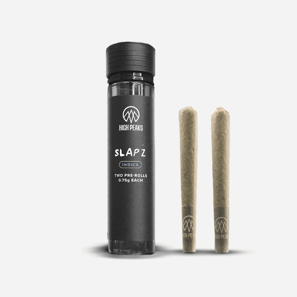 High Peaks Slapz Pre-Rolls 2-pack (Indica) 26% {1.5g}