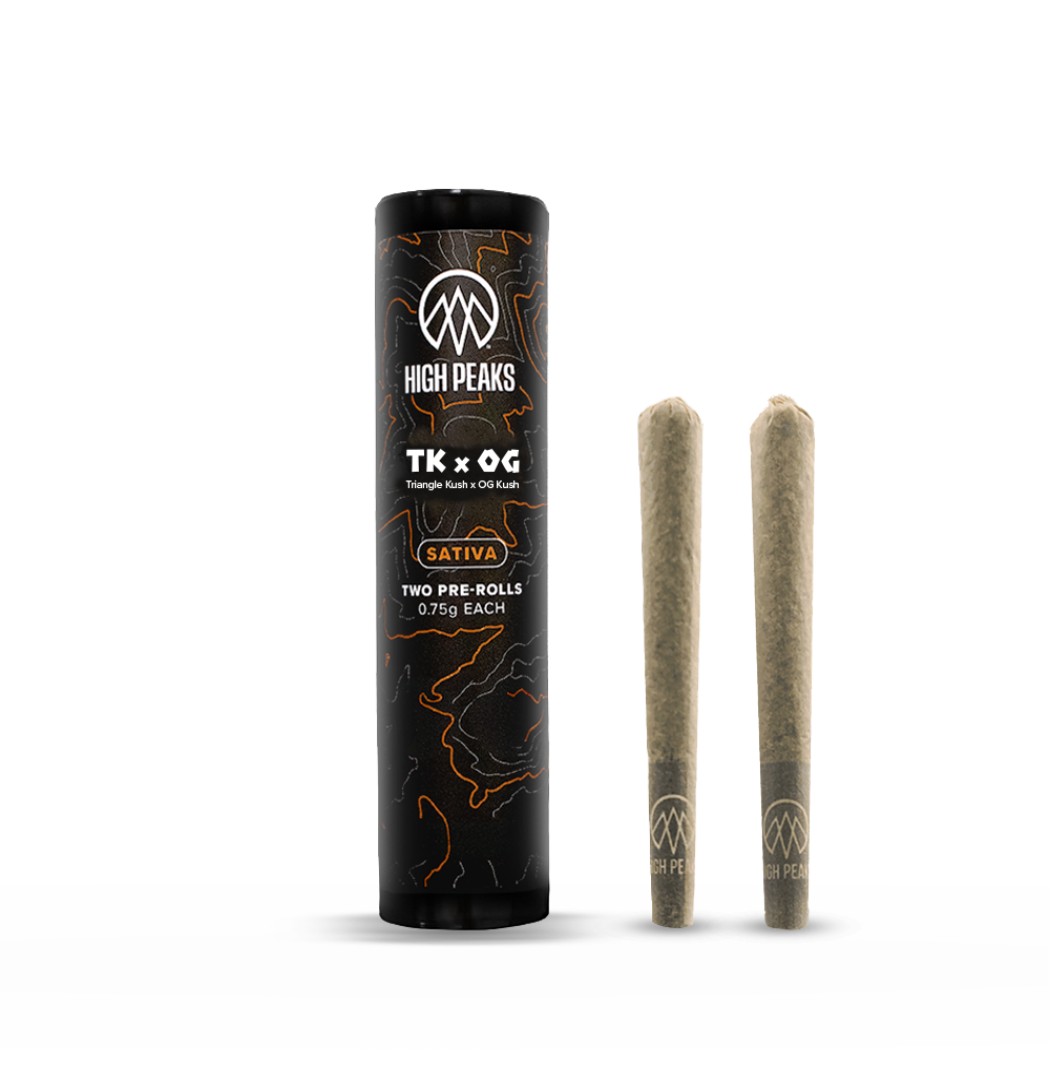 High Peaks TK x OG Pre-Rolls 2-pack (Sativa) 32% {1.5g}