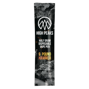 High Peaks 9 Lb. Hammer Disposable Vape (Indica) 85% {0.5g}