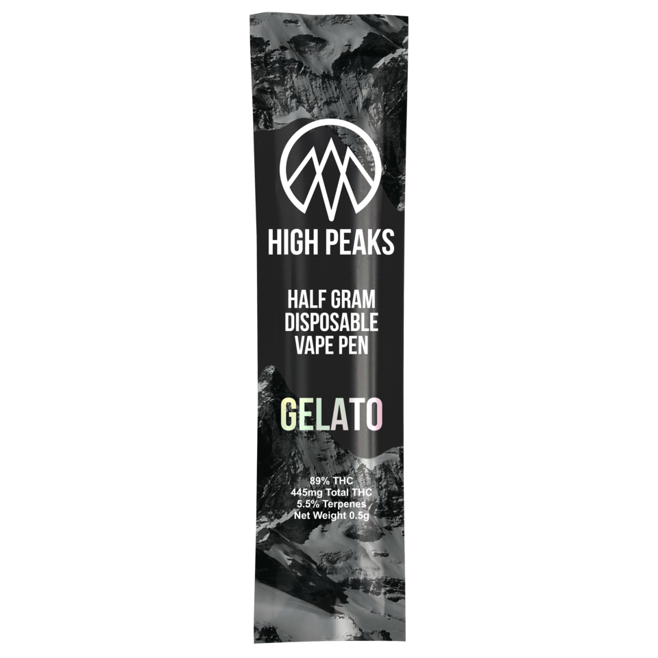 High Peaks Gelato Disposable Vape (Hybrid) 79% {0.5g}
