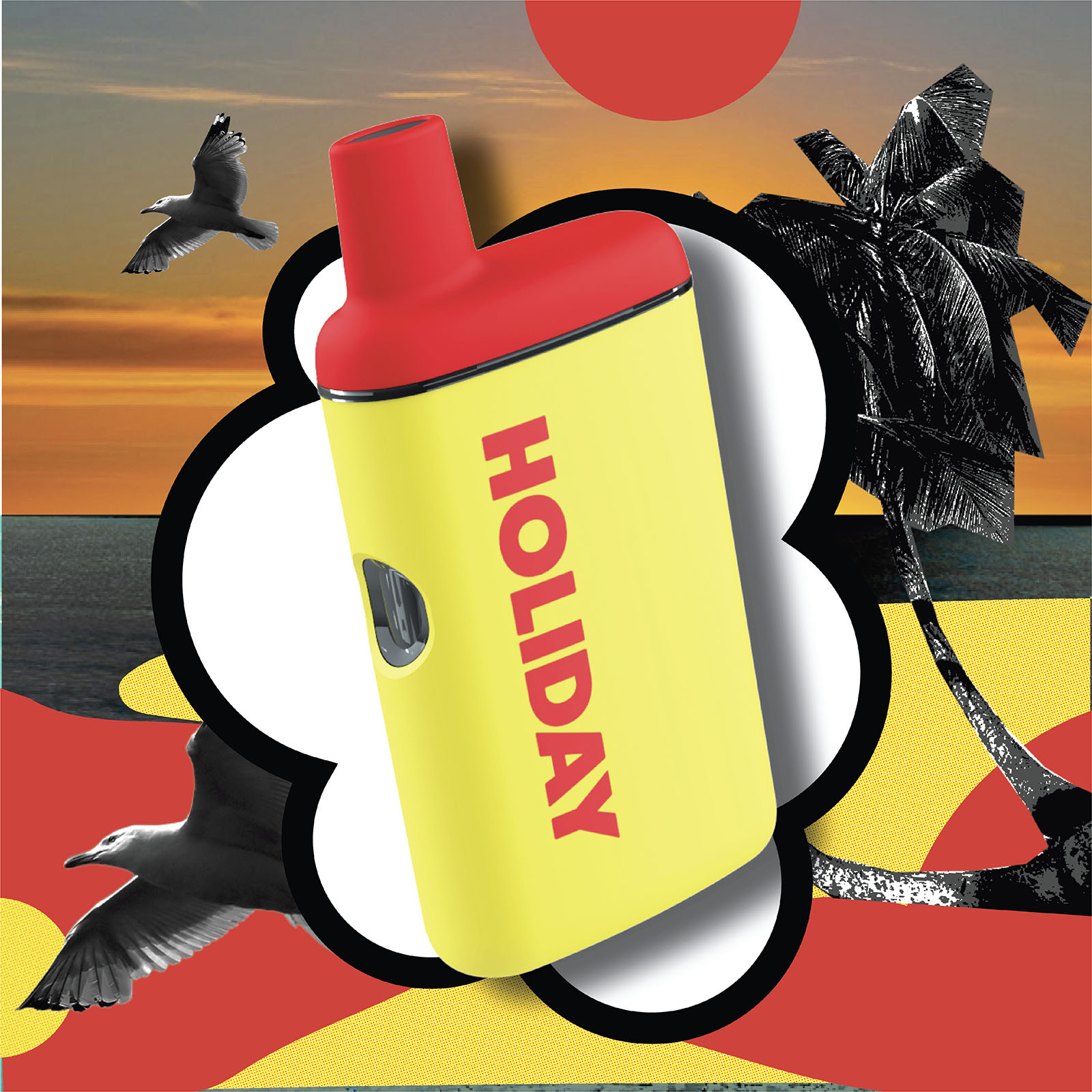 Holiday Golden Hour All-In-One Vapes (Sativa) {0.5g}