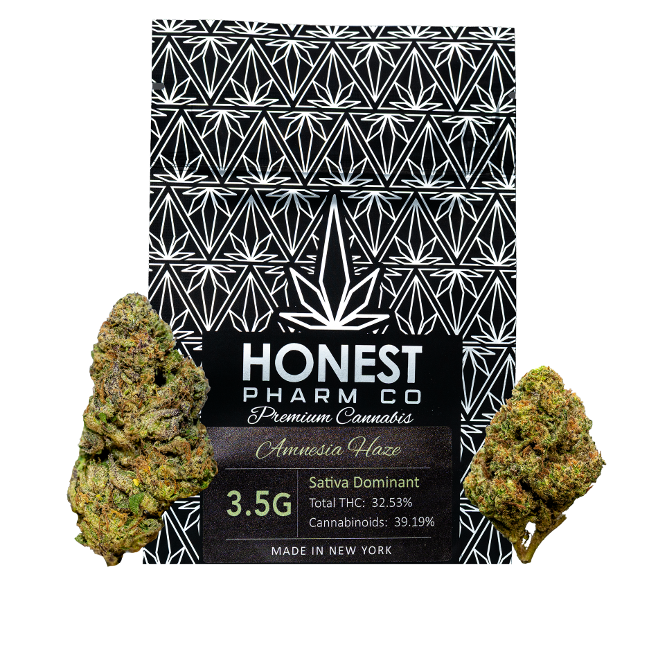 Honest Pharm Amnesia Haze Flower (Sativa) 32.5% {3.5g}