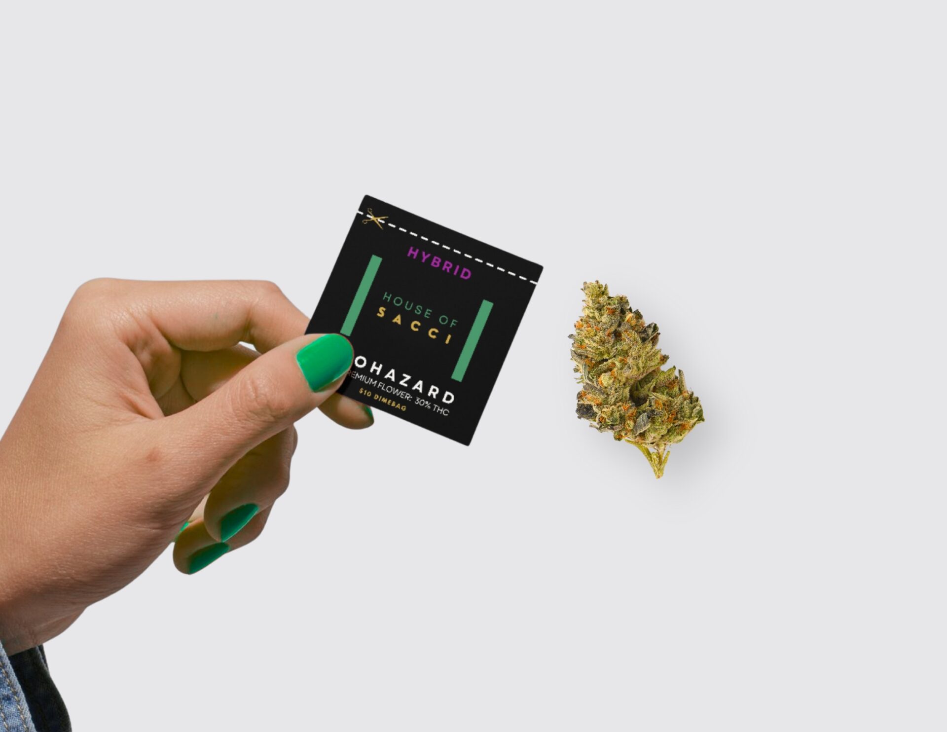 House of Sacci Biohazard Dime Bag Flower  (Hybrid) 29% {0.7g}