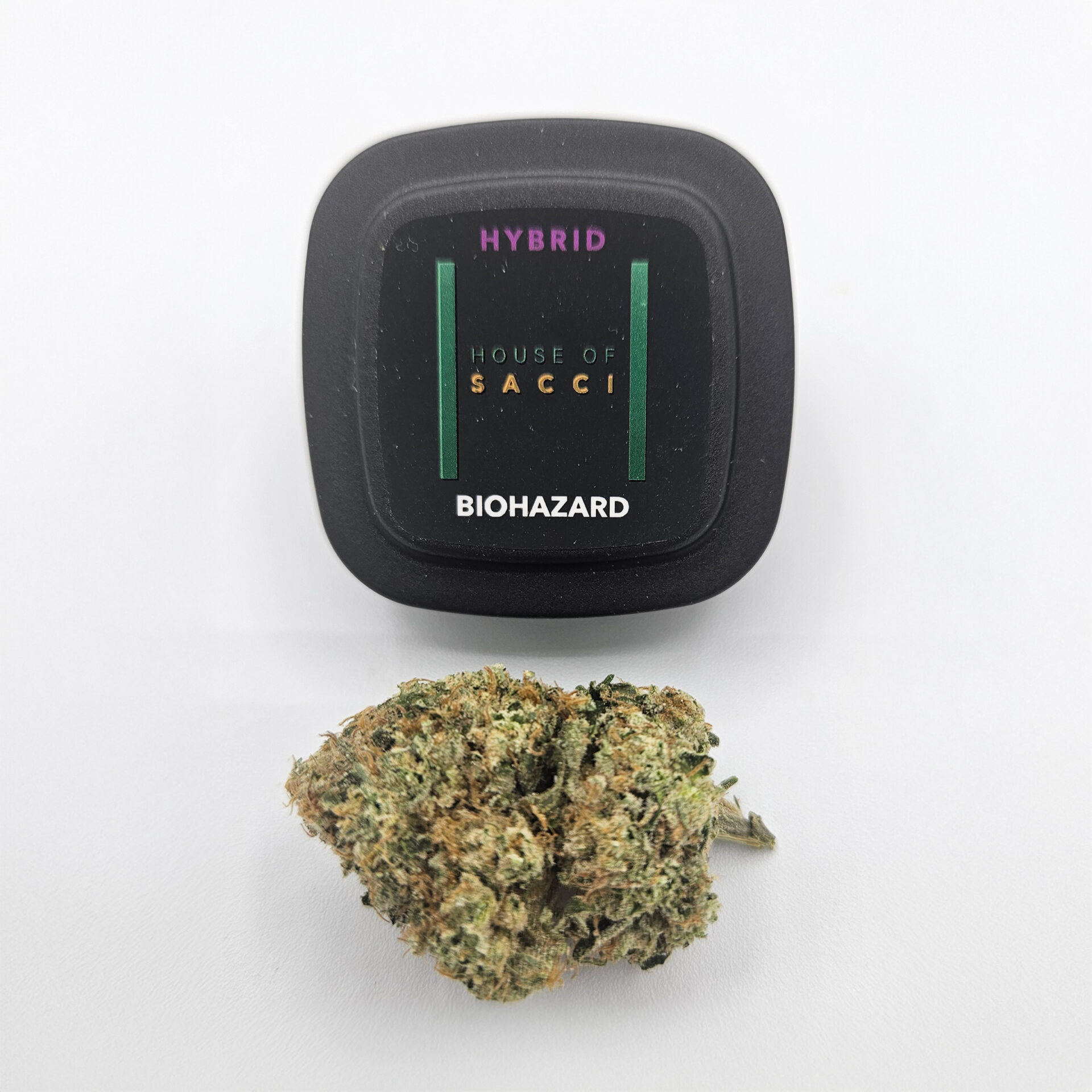 House of Sacci Biohazard Flower  (Hybrid) 30% {3.5g}