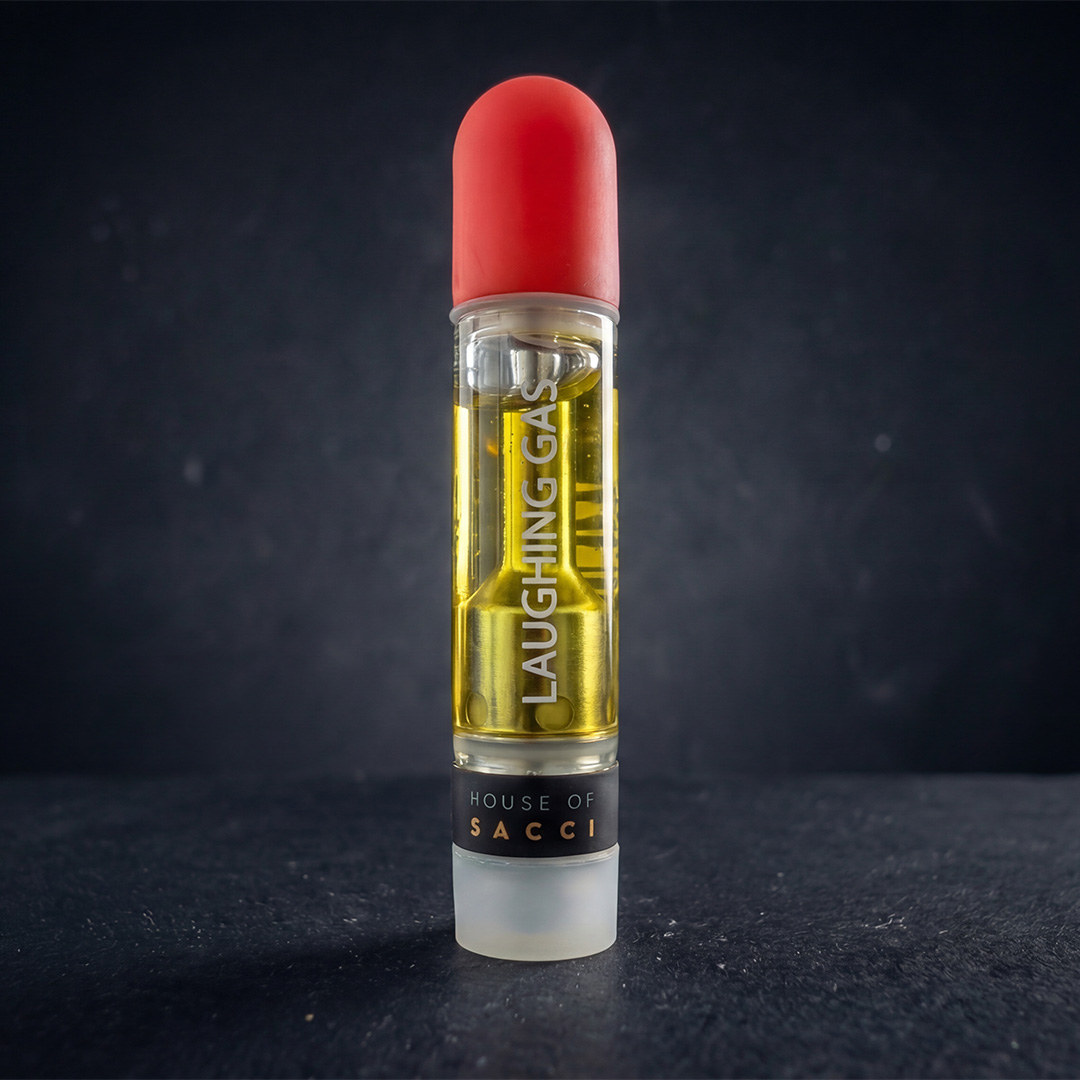 House of Sacci Laughing Gas Threaded Vape Cartridges  (Hybrid) 79% {1g}