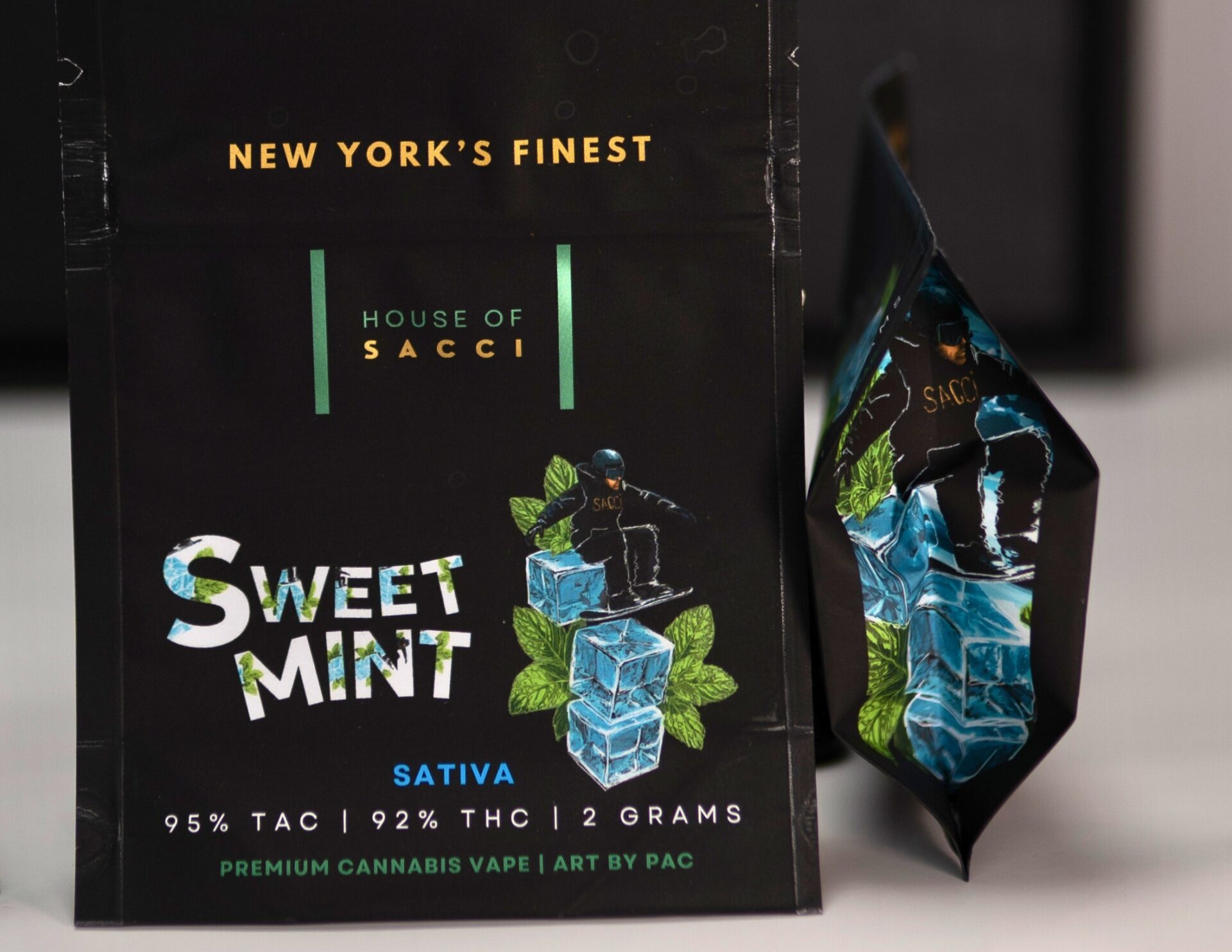 House of Sacci Sweet Mint All-In-One Vapes  (Sativa) 92% {2g}