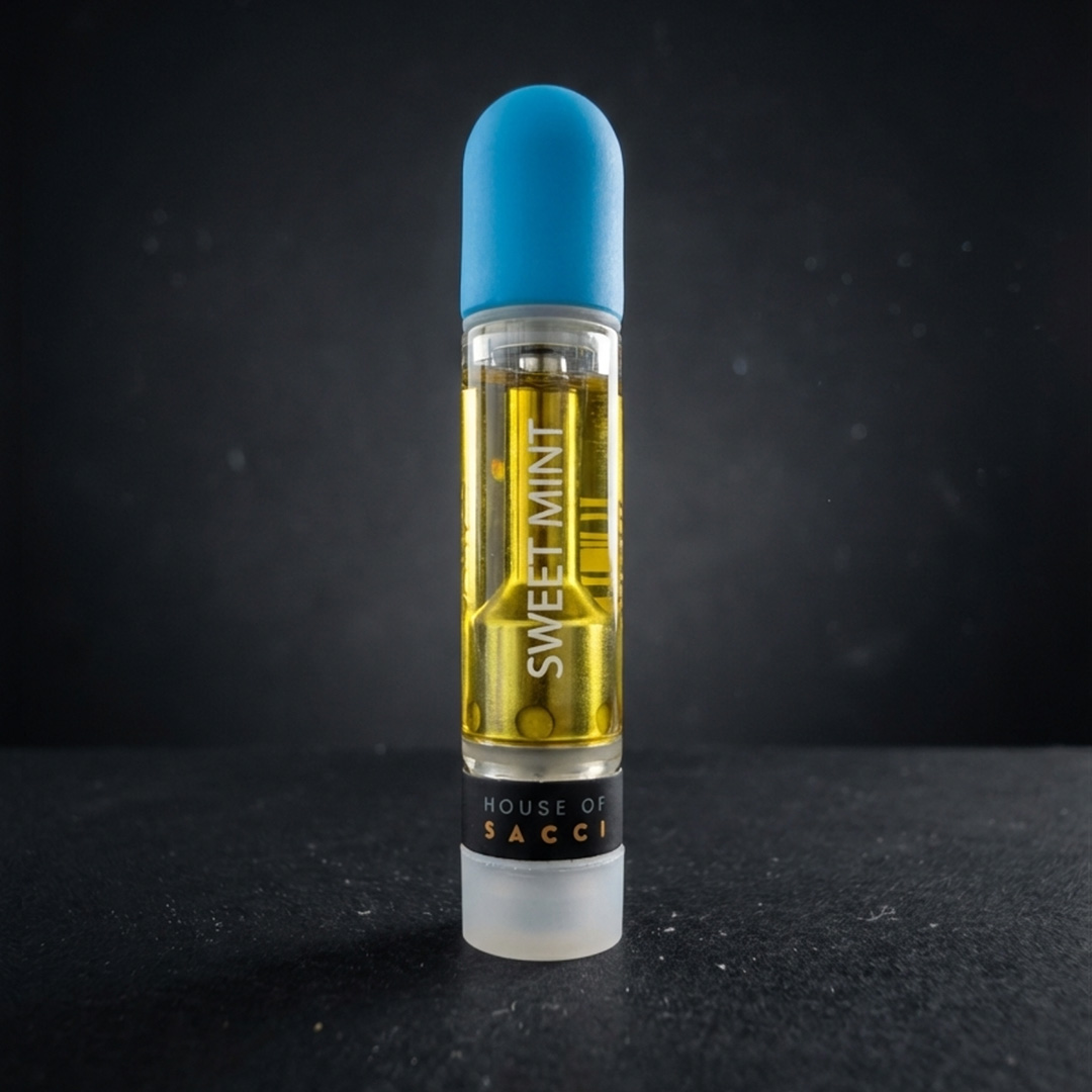 House of Sacci Sweet Mint Threaded Vape Cartridges  (Sativa) 93% {1g}
