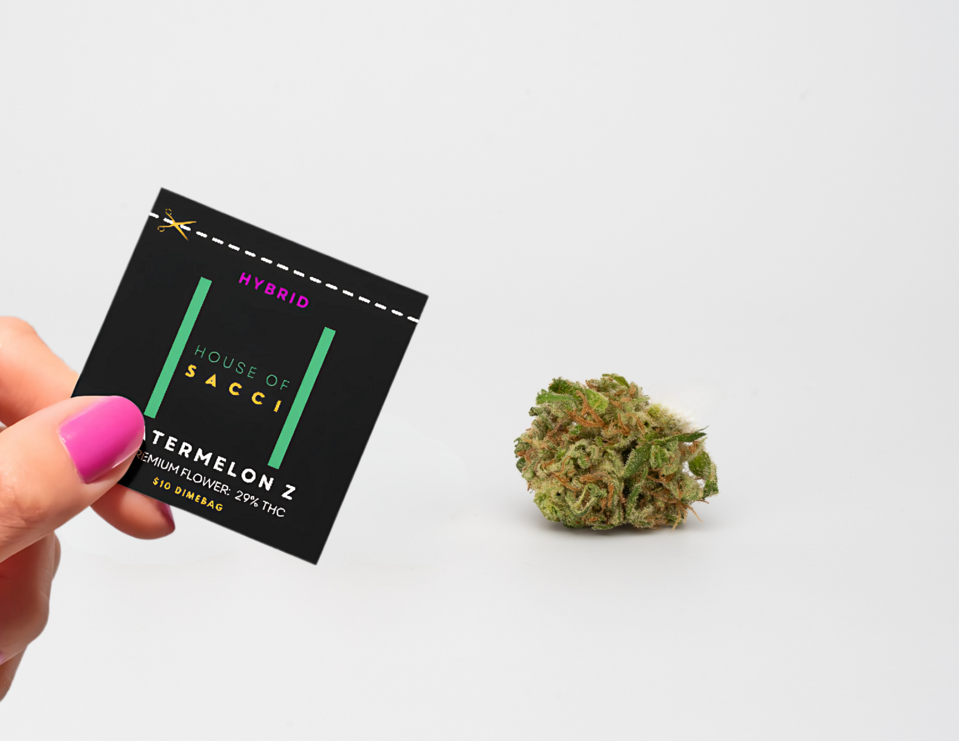 House of Sacci Watermelon Z Dime Bag Flower  (Hybrid) {.7g}