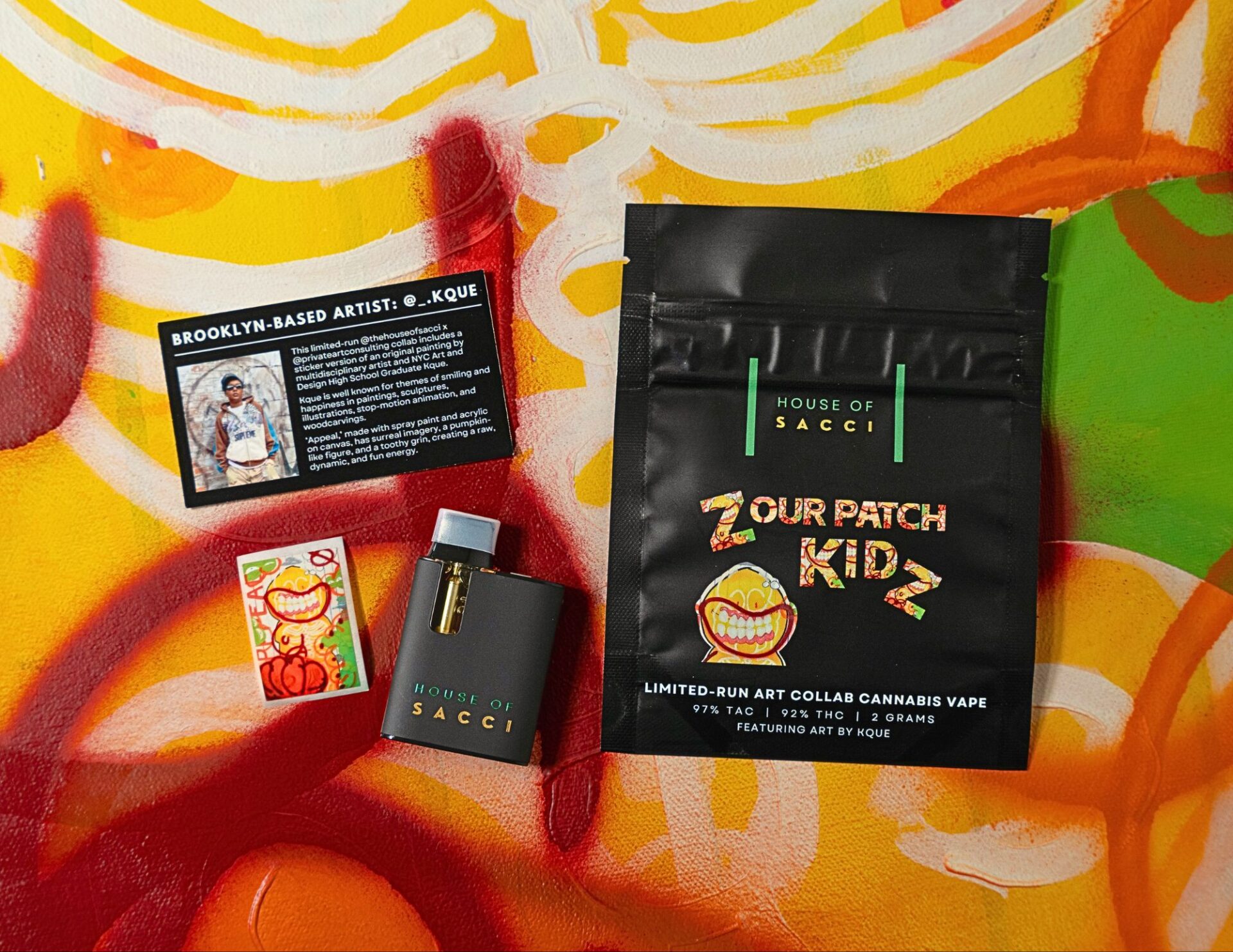 House of Sacci Zour Patch Kidz Disposable Vapes  (Sativa) 92% {2g}