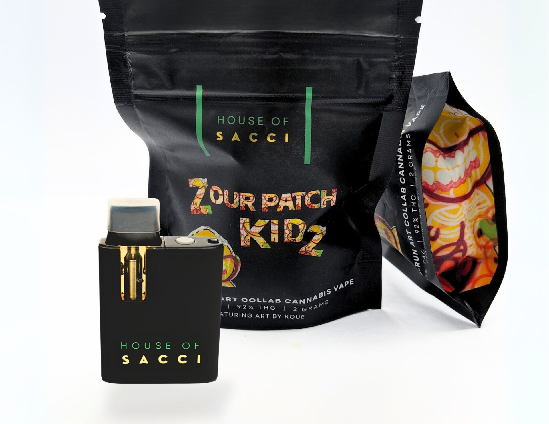 House of Sacci Zour Patch Kidz Disposable Vapes  (Sativa) 92% {2g}