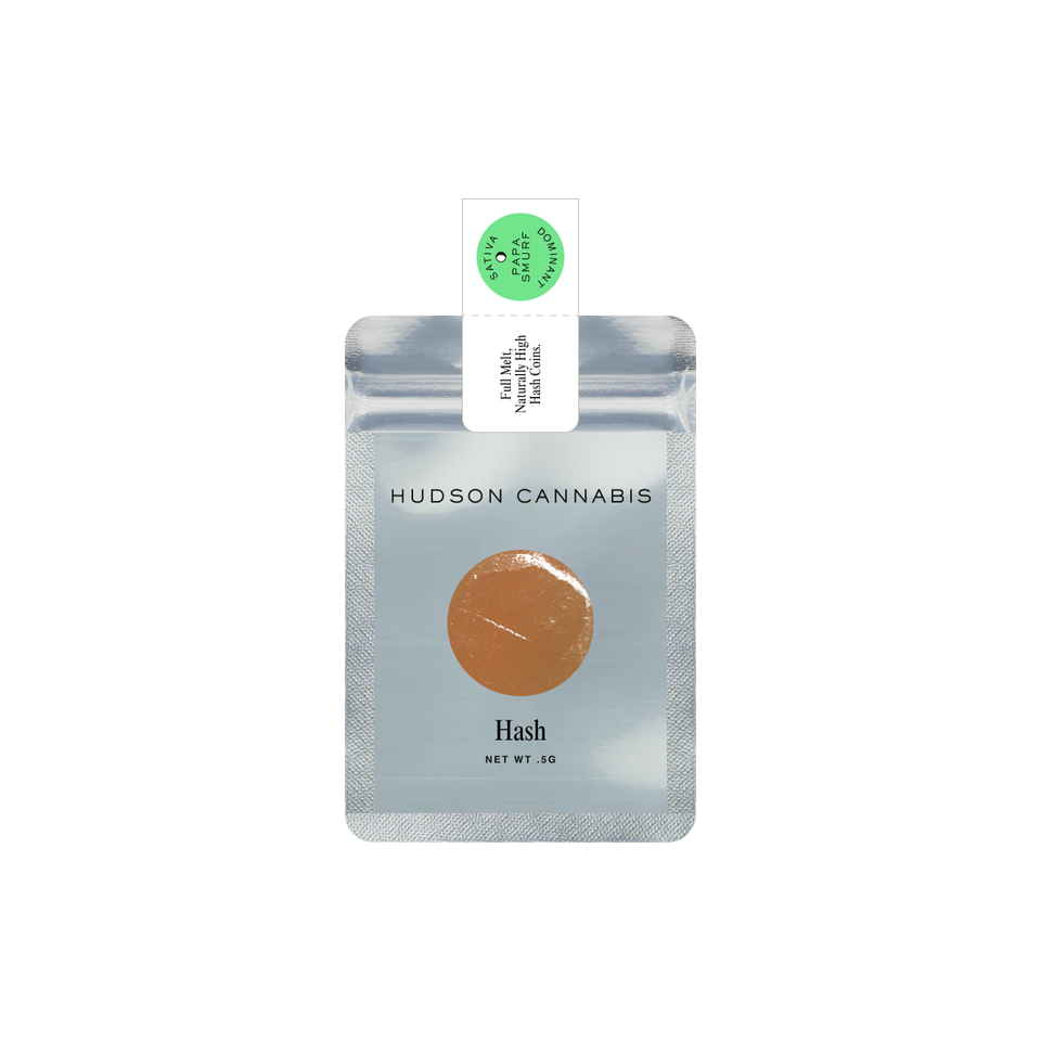 Hudson Cannabis Papa Smurf Hash Coin Concentrate (Sativa) {0.5g}