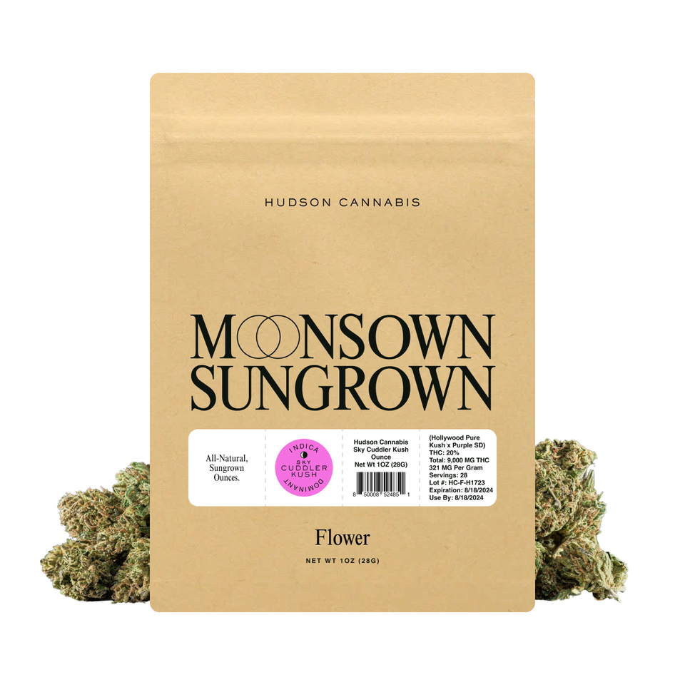 Hudson Cannabis Sky Cuddler Kush Ounce Flower