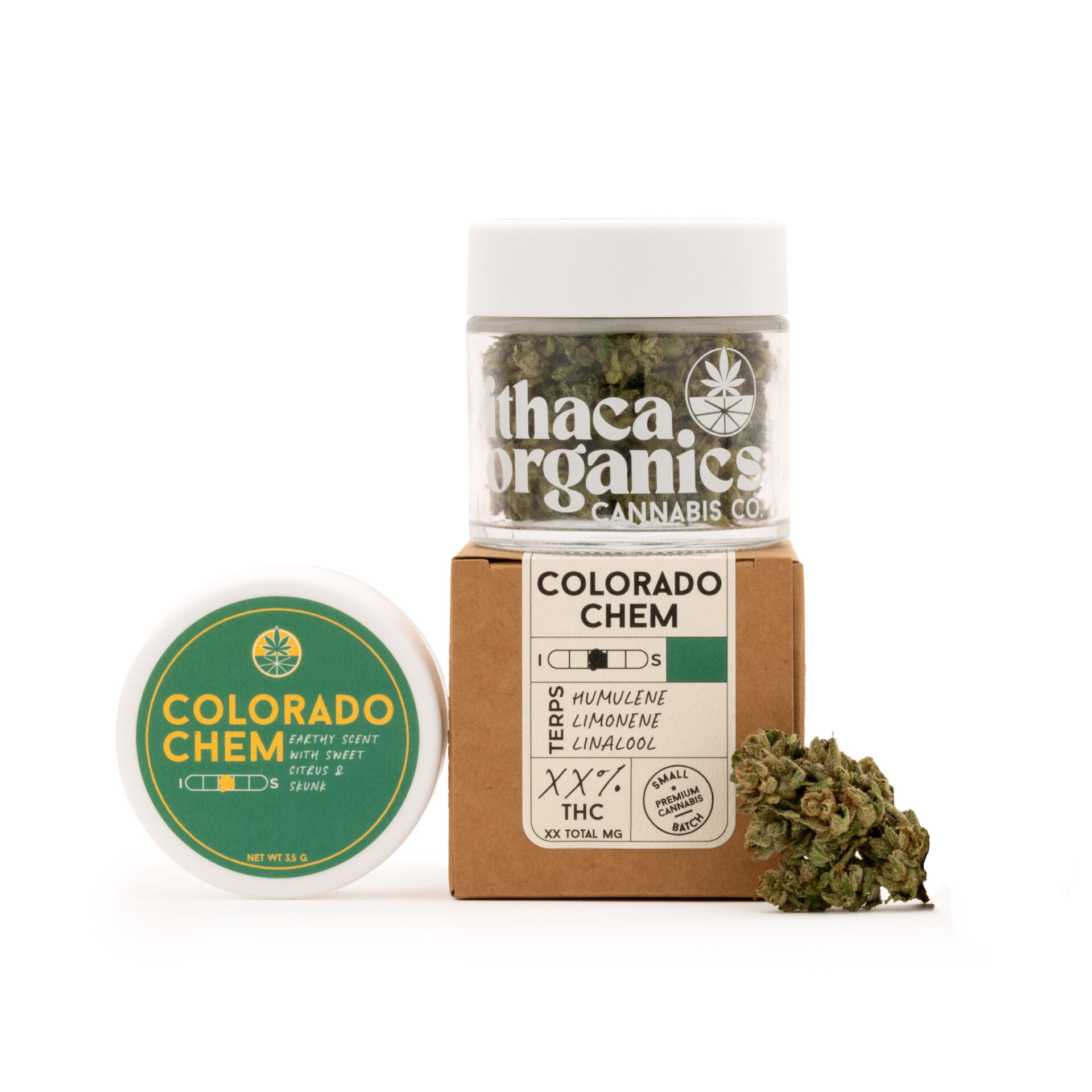Ithaca Organics Colorado Chem Flower  (Hybrid) 24% {3.5g}