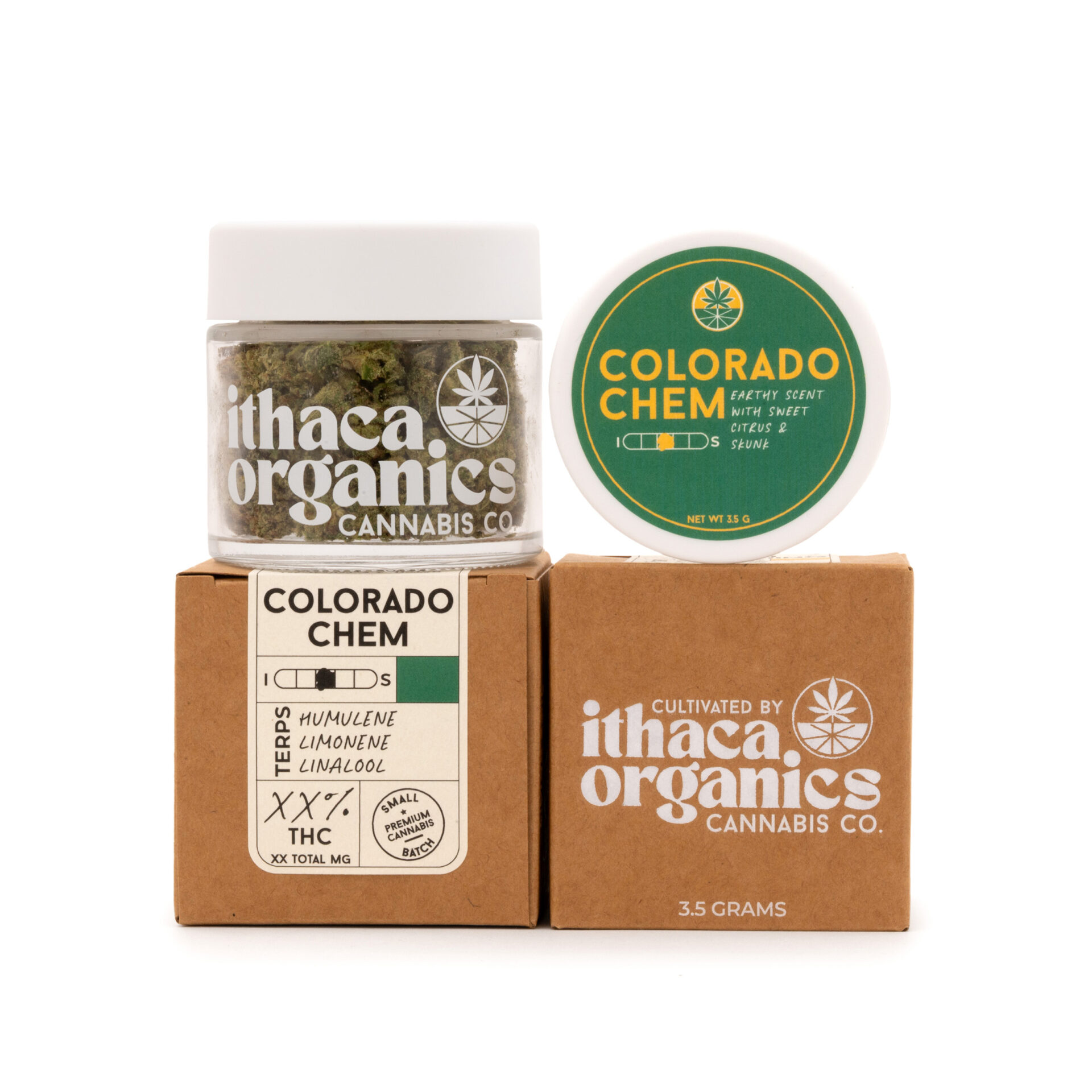 Ithaca Organics Colorado Chem Flower  (Hybrid) 24% {3.5g}