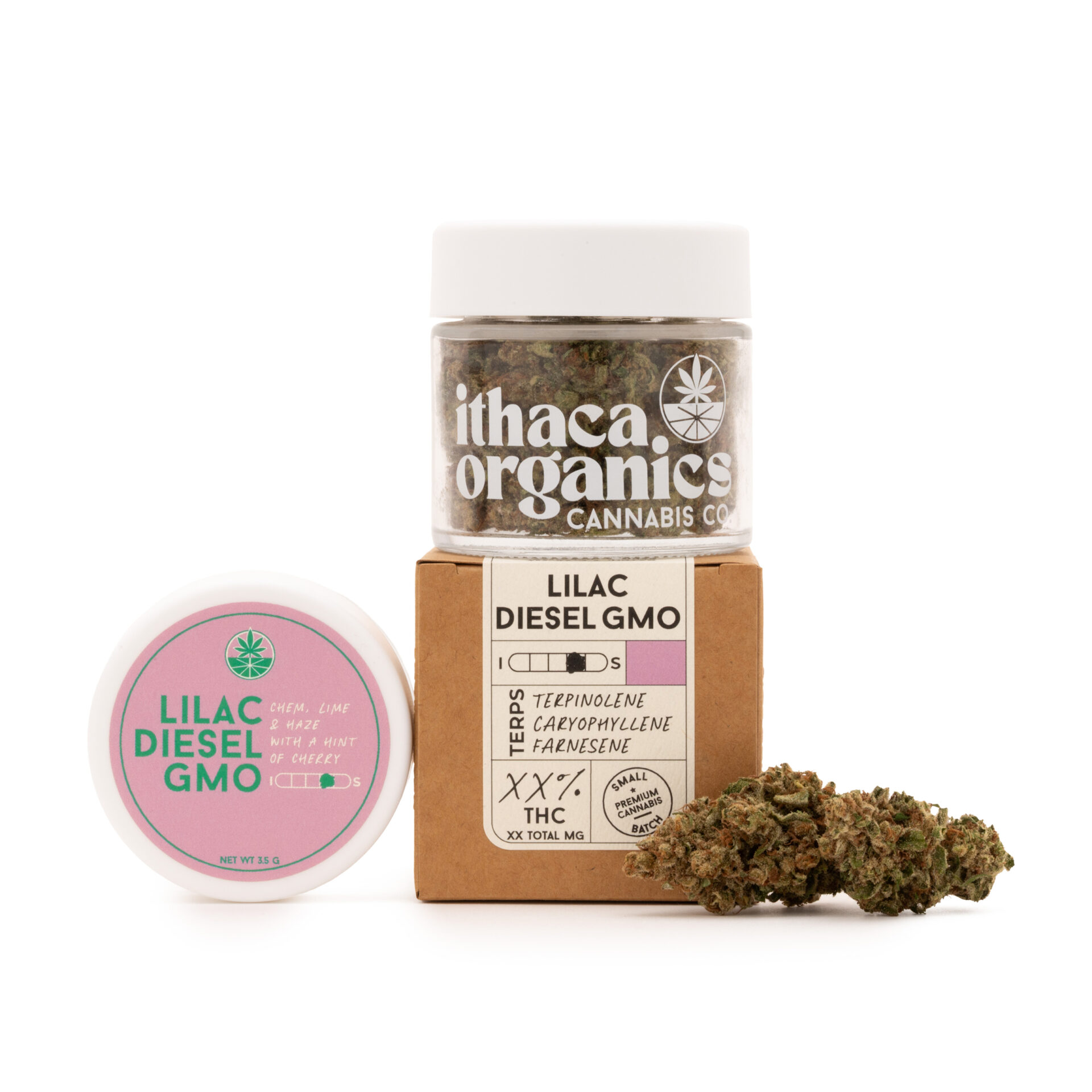 Ithaca Organics Lilac Diesel Flower (Sativa) 25% {3.5g}