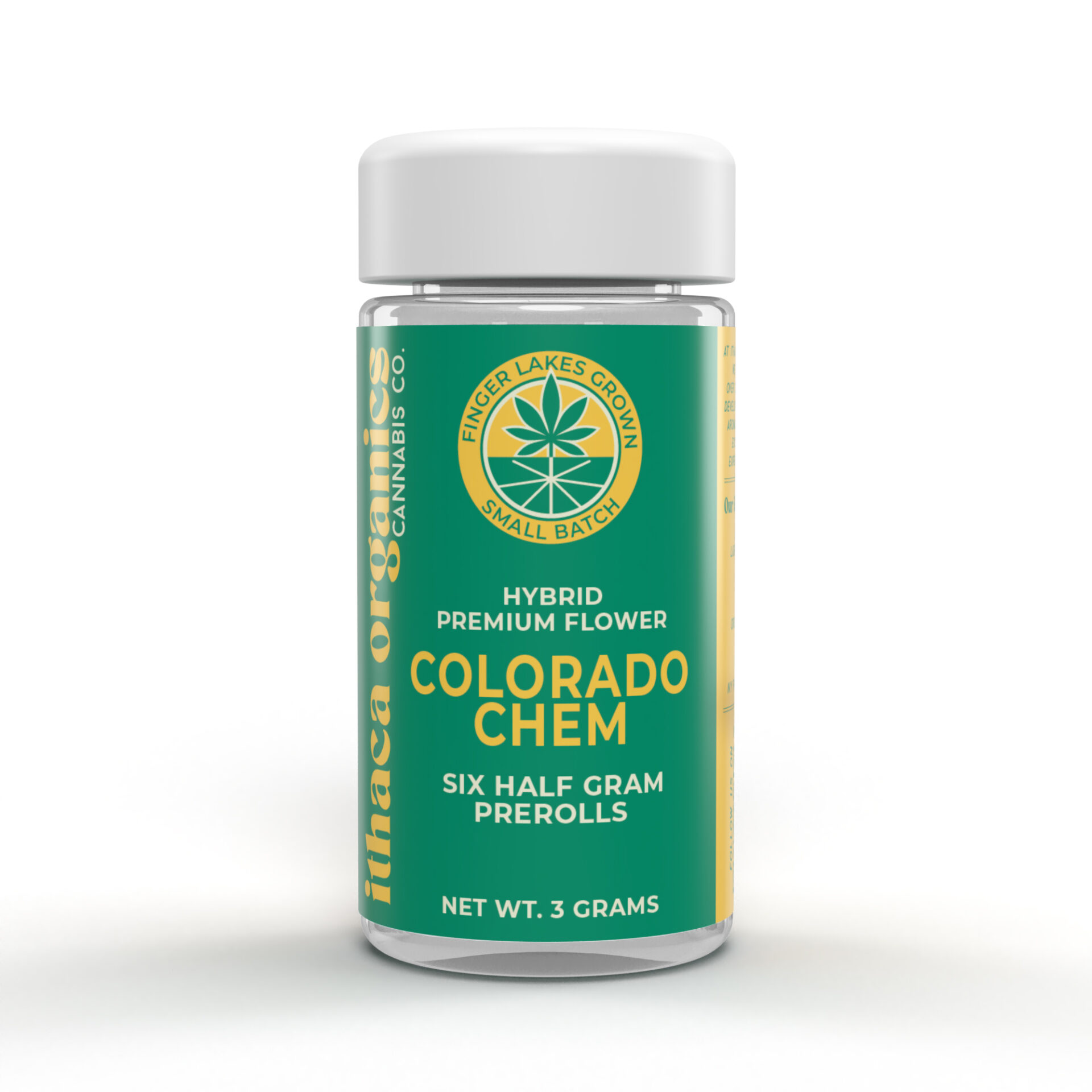 Ithaca Organics Colorado Chem Pre-Rolls 6-pack (Hybrid) 25% {3g}