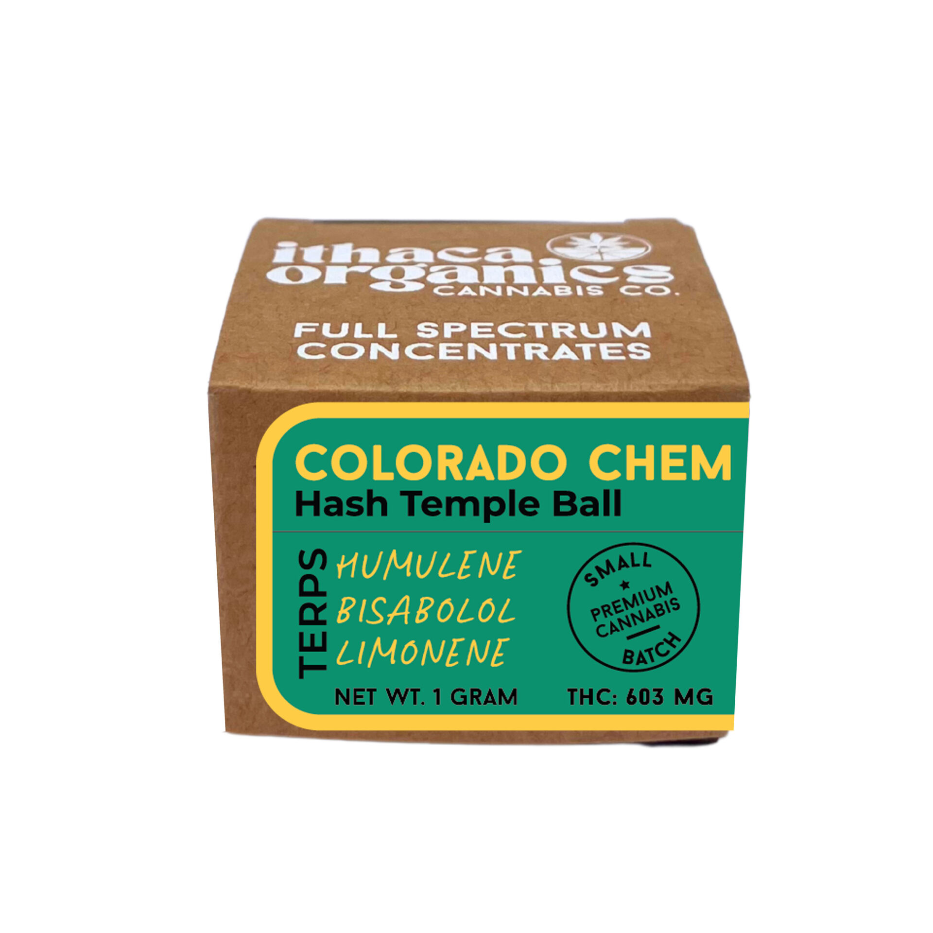 Ithaca Organics Colorado Chem Temple Ball Hash  (Hybrid) 60.3% {1g}
