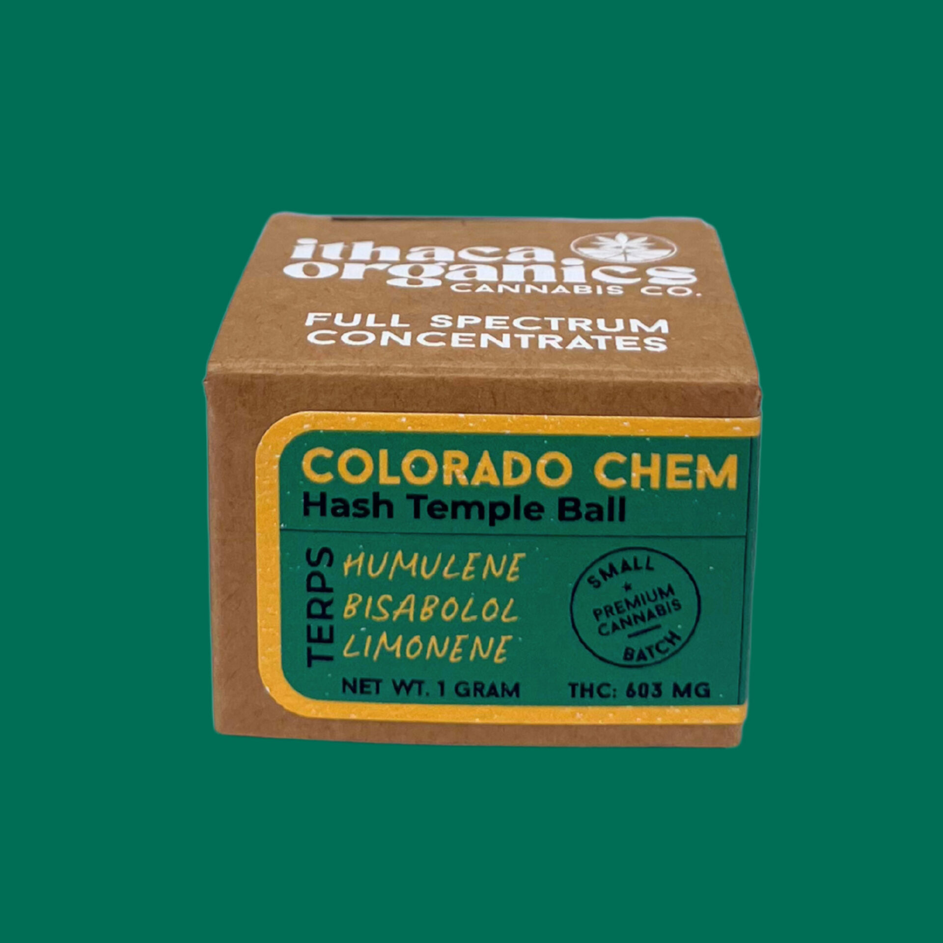 Ithaca Organics Colorado Chem Temple Ball Hash  (Hybrid) 60.3% {1g}
