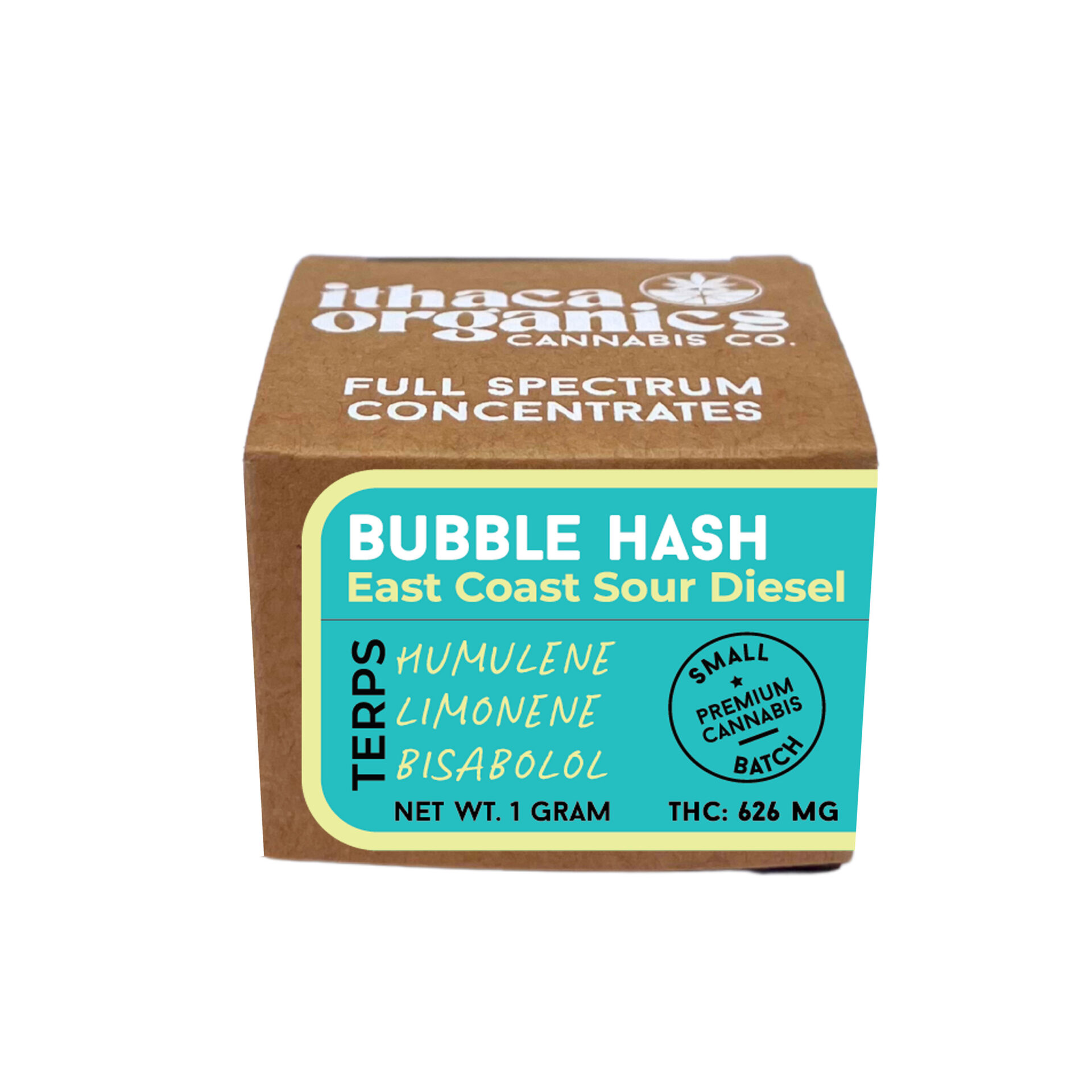 Ithaca Organics East Coast Sour Diesel Bubble Hash Concentrates  (Sativa) 65.6% {1g}