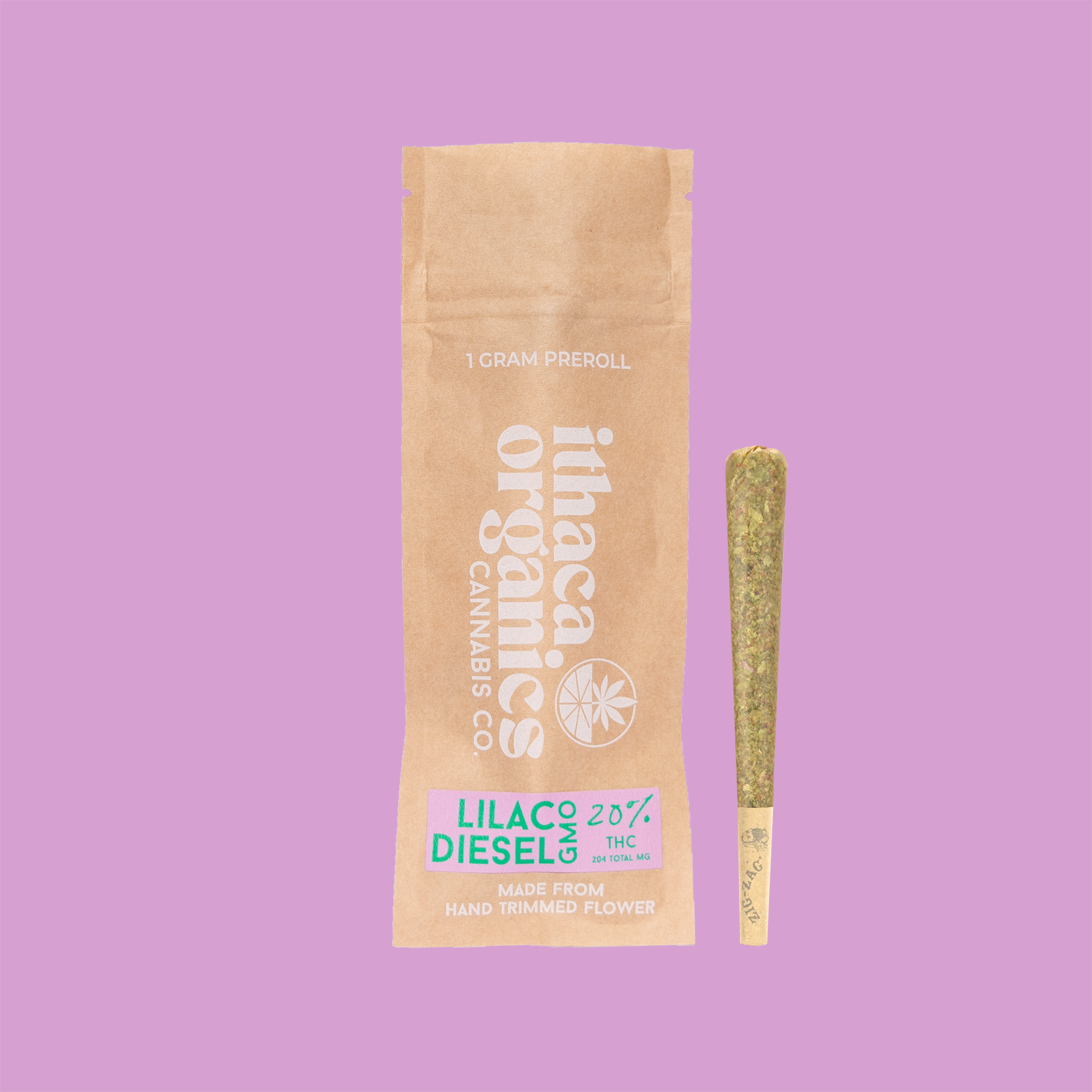 Ithaca Organics Lilac Diesel GMO Pre-Roll (Sativa) 26.5% {1g}