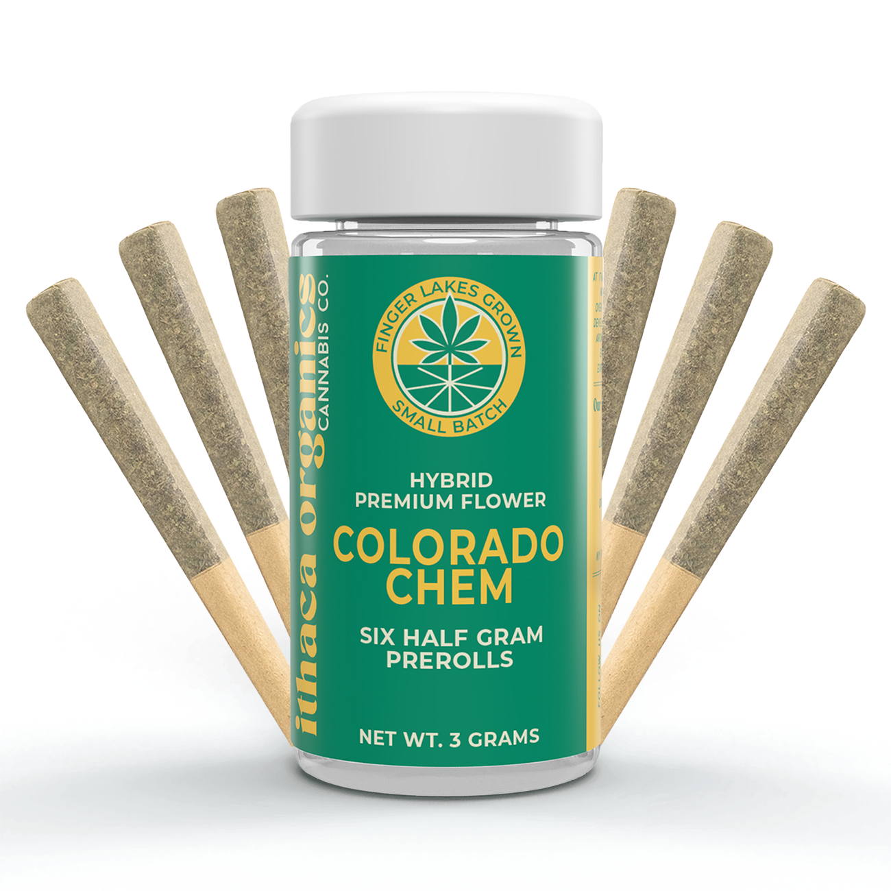 Ithaca Organics Colorado Chem Pre-Rolls 6-pack (Hybrid) 28% {3g}