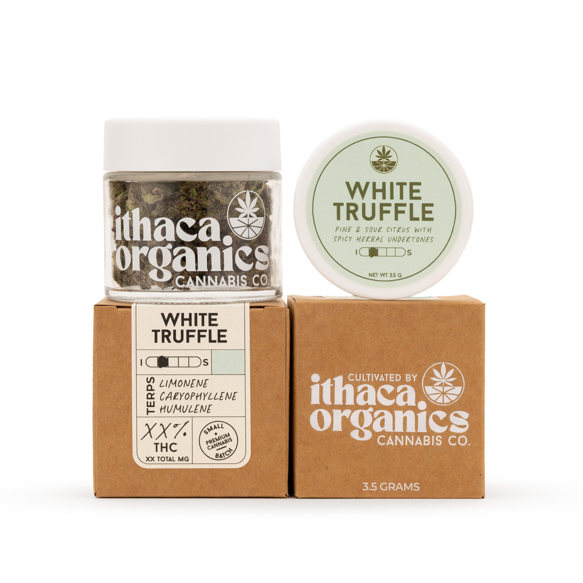 Ithaca Organics White Truffle Flower  (Hybrid Indica) 20% {3.5g}