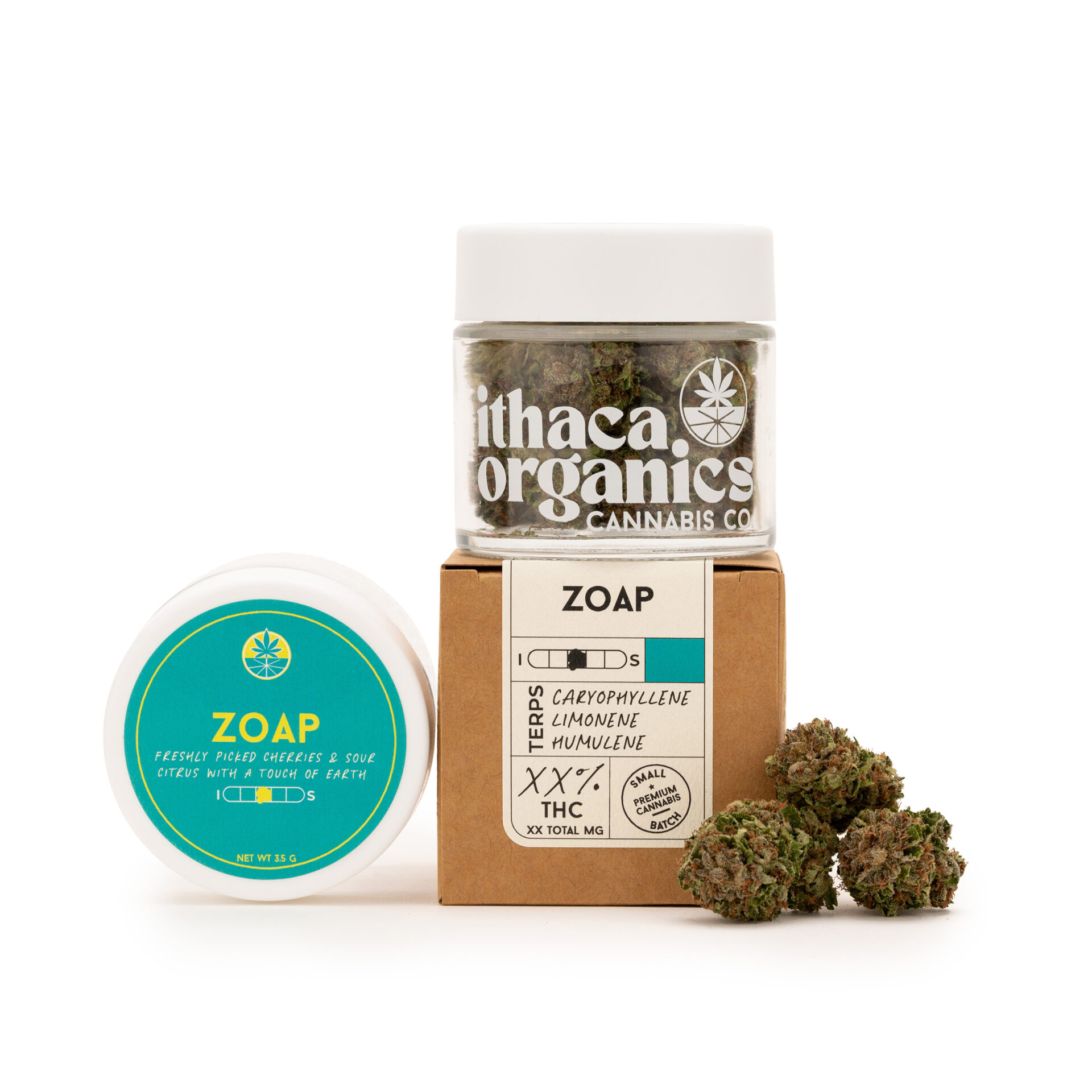 Ithaca Organics Zoap Flower  (Hybrid) 20% {3.5g}