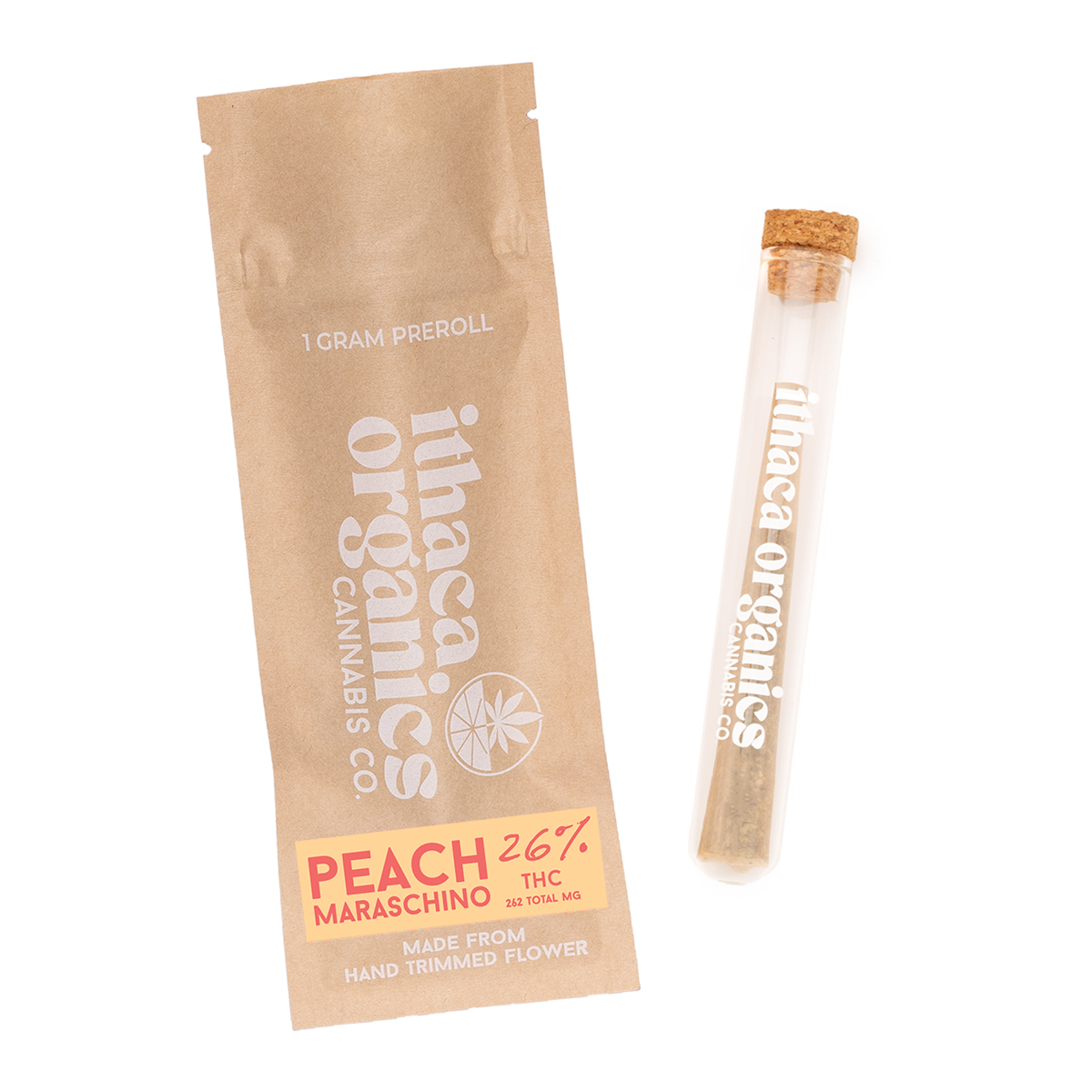 Ithaca Organics Peach Maraschino Pre-Roll (Hybrid) 20% {1g}