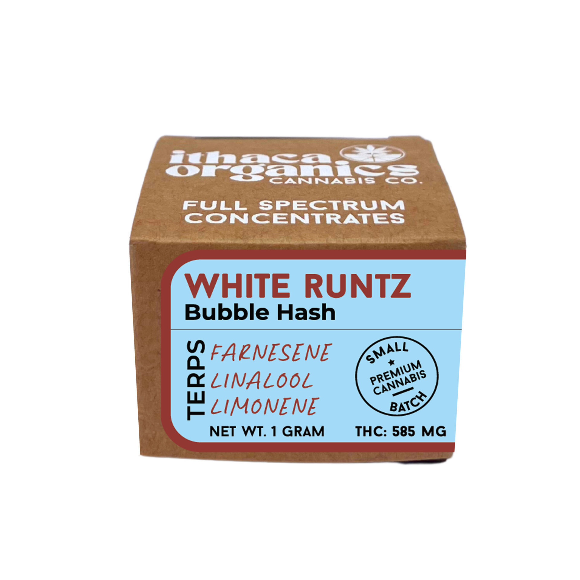 Ithaca Organics White Runtz Hash  (Hybrid Indica) 59.4% {1g}