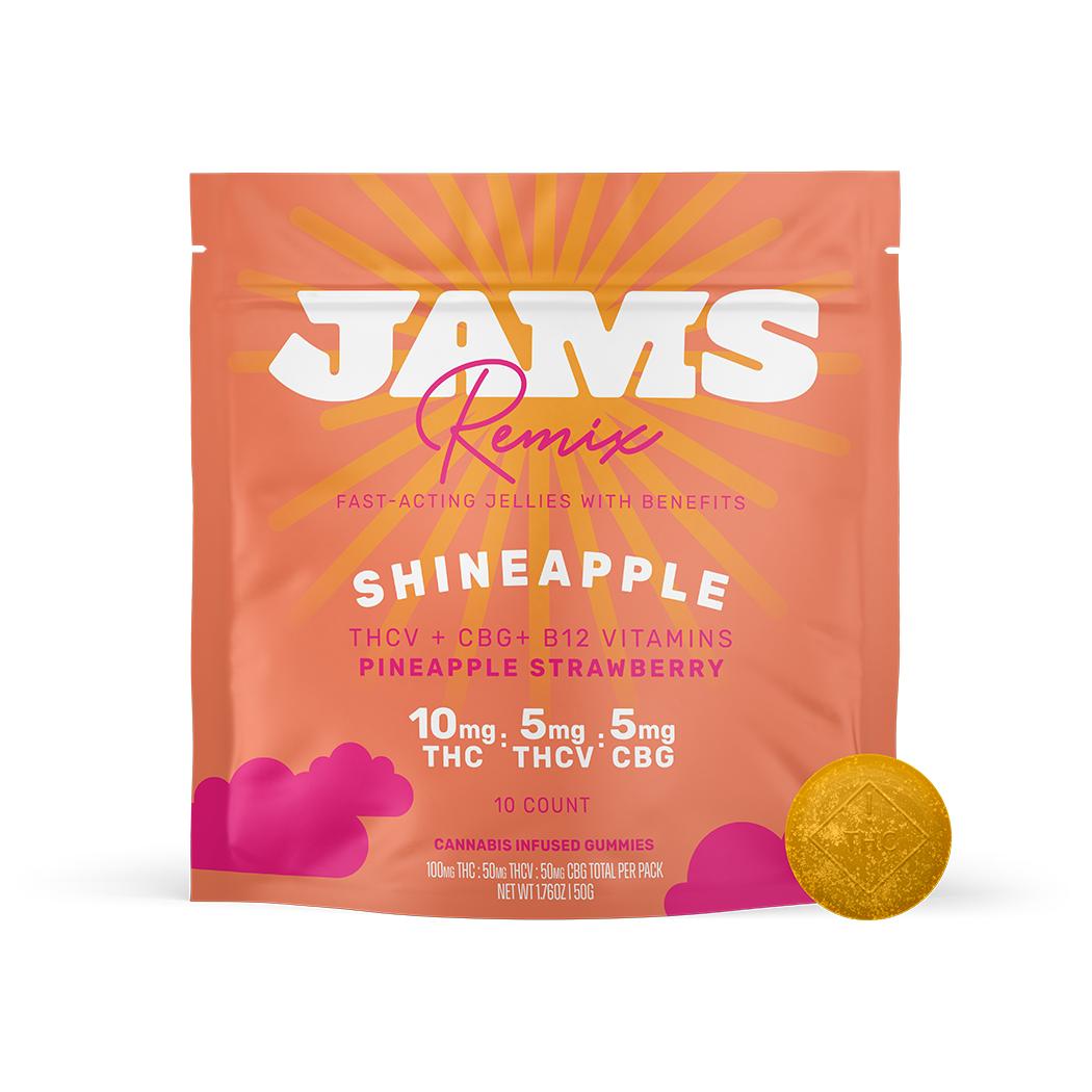 Jams Shineapple Gummies 10-pack (Sativa) {100mg}