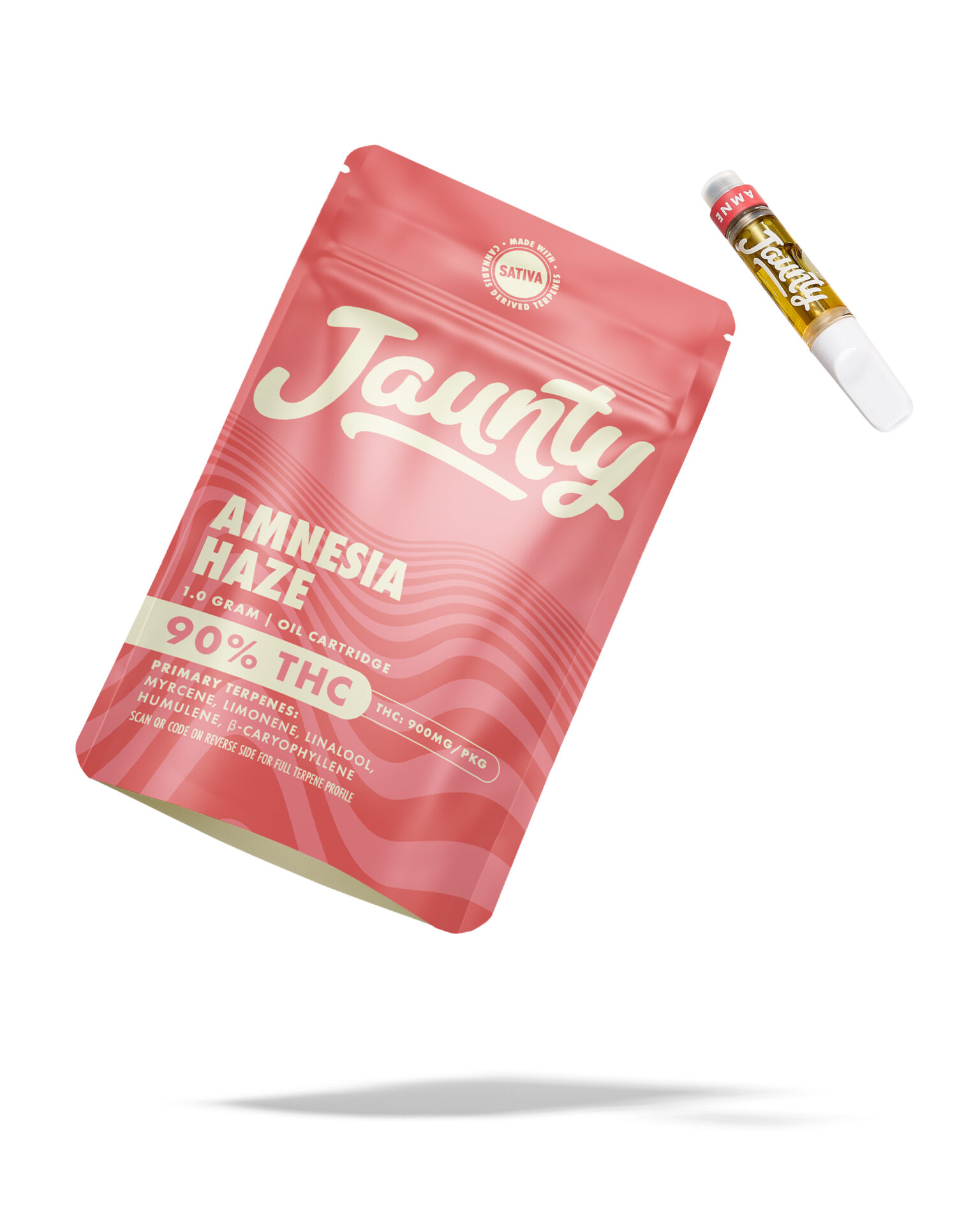 Jaunty Amnesia Haze Cartridge Vape (Sativa) {1g}