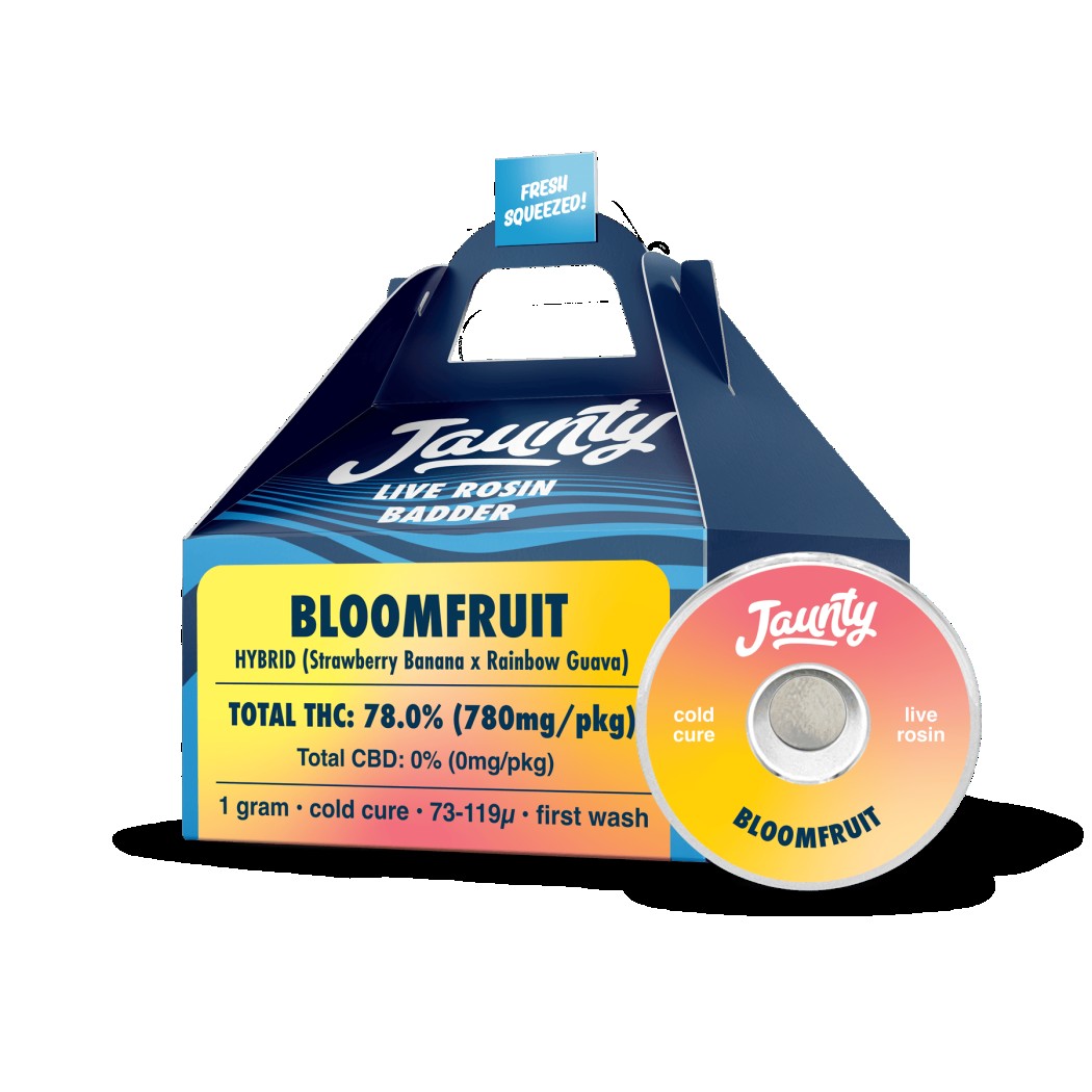 Jaunty Bloom Fruit Badder Live Rosin  (Hybrid) 75.1% {1g}