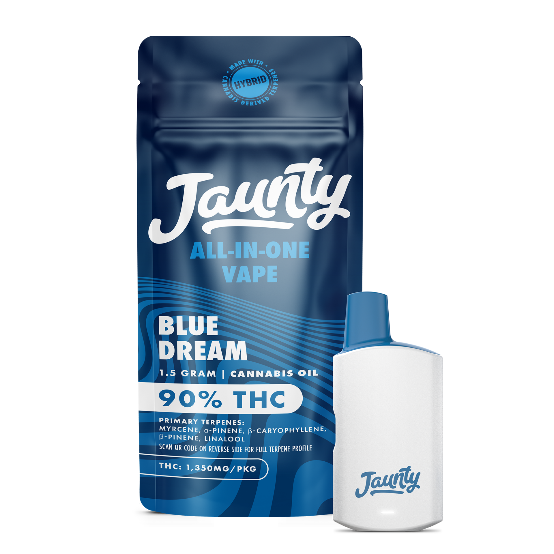 Jaunty Blue Dream All-In-One Vapes  (Hybrid) 90% {1.5g}