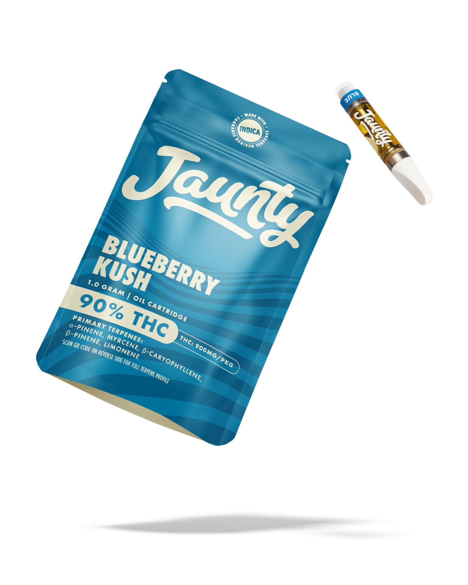 Jaunty Blueberry Kush Cartridge Vape (Indica) {1g}