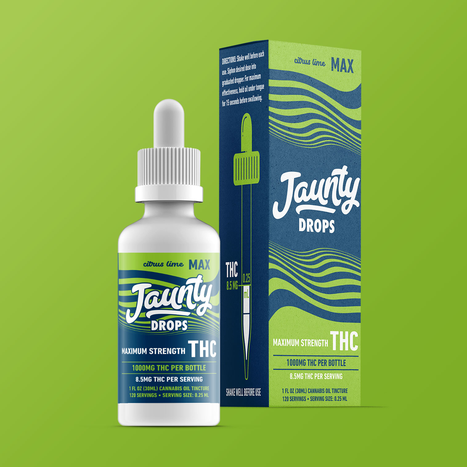 Jaunty Max Citrus Lime Tinctures  {1000mg}