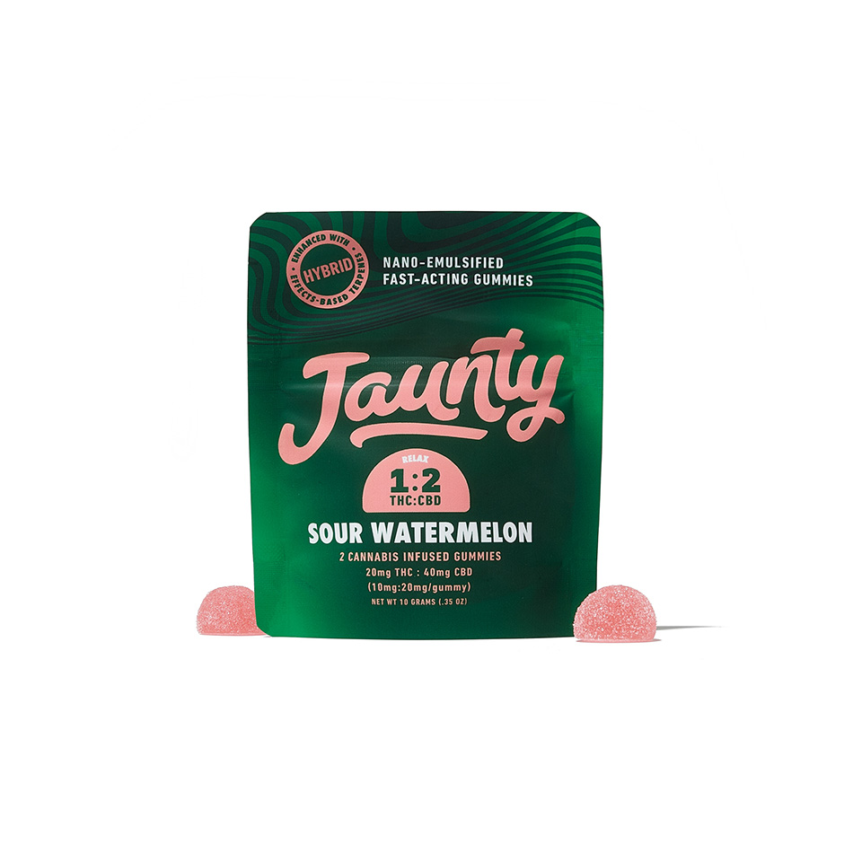 Jaunty Sour Watermelon Edibles 2-pack (Hybrid) {20mg}