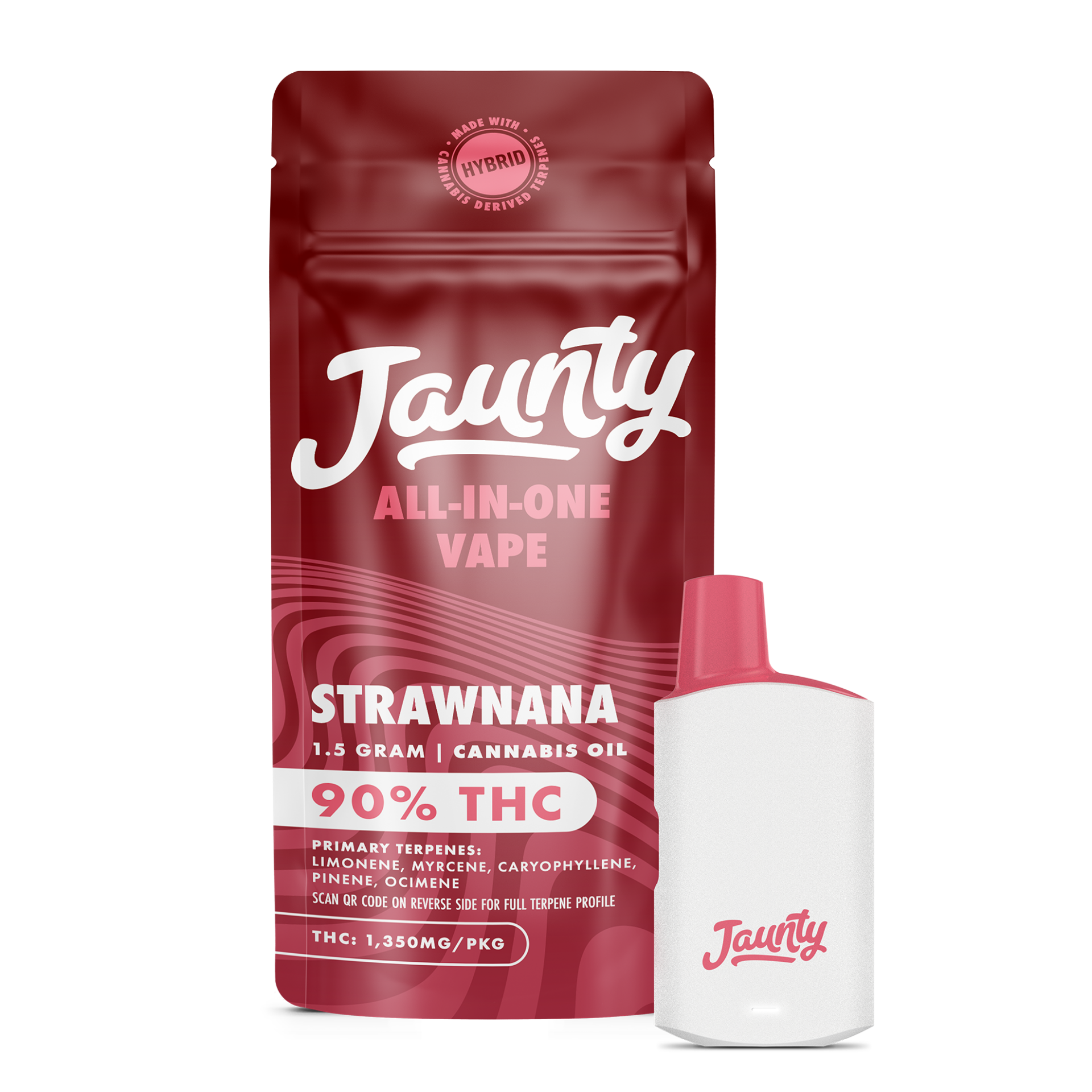 Jaunty Strawnana All-In-One Vapes {1.5g}