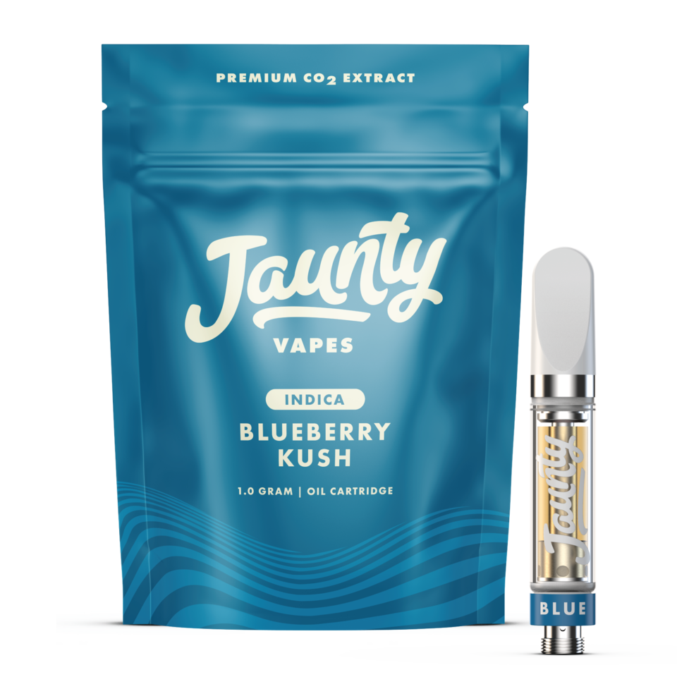 Jaunty Blueberry Kush Vape Cart; 1g