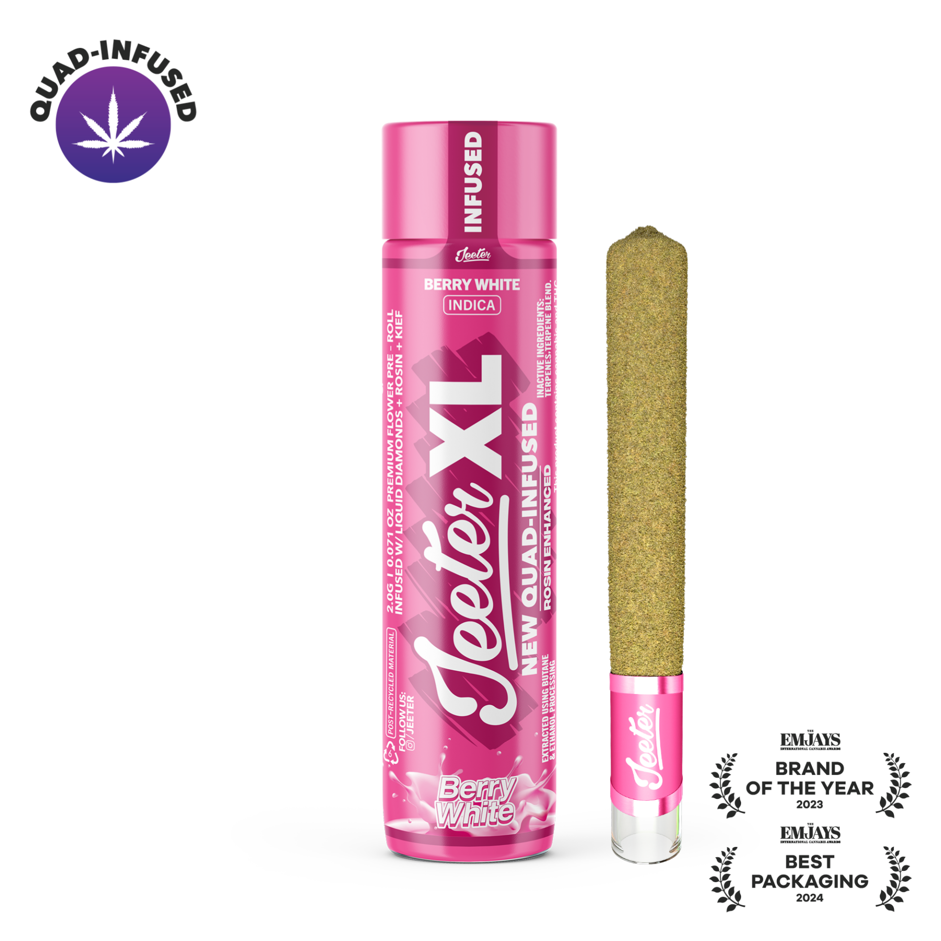 Jeeter Berry white XL Infused Pre-Roll 35.24% {2g}