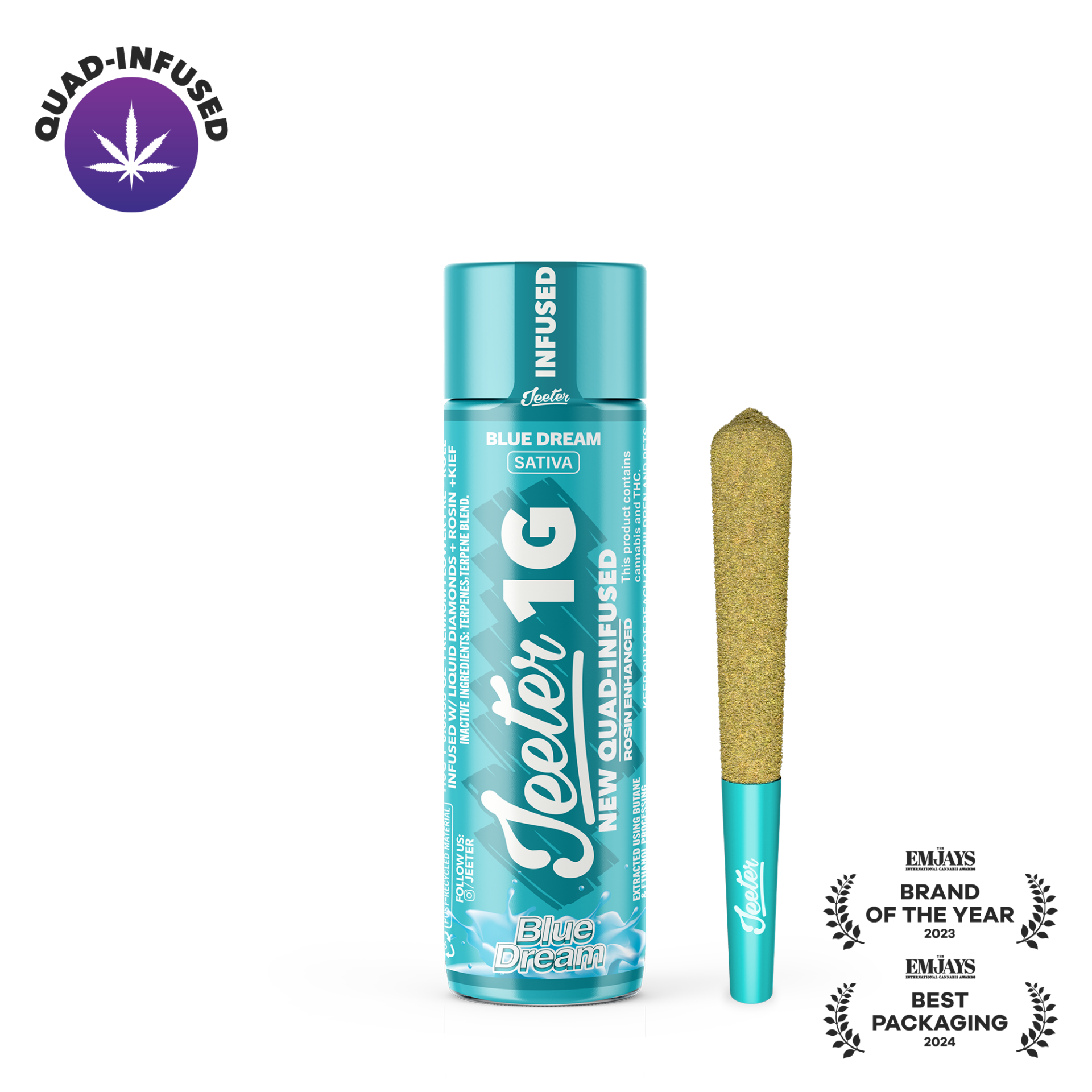 Jeeter Blue Dream Infused Pre-Roll (Sativa) 32.25% {1g}