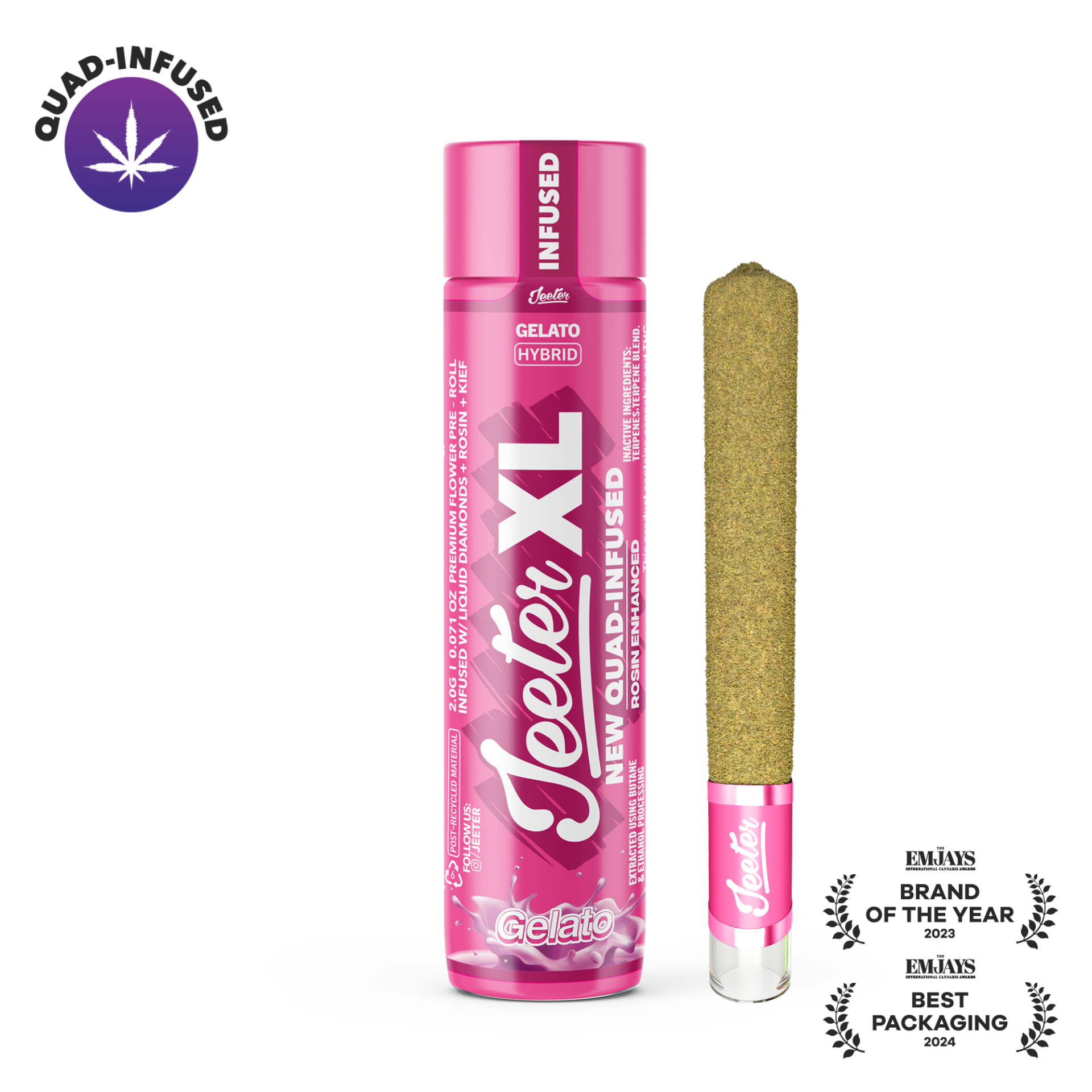 Jeeter Gelato Jeeter XL Infused Pre-Roll (Hybrid) 35.32% {2g}